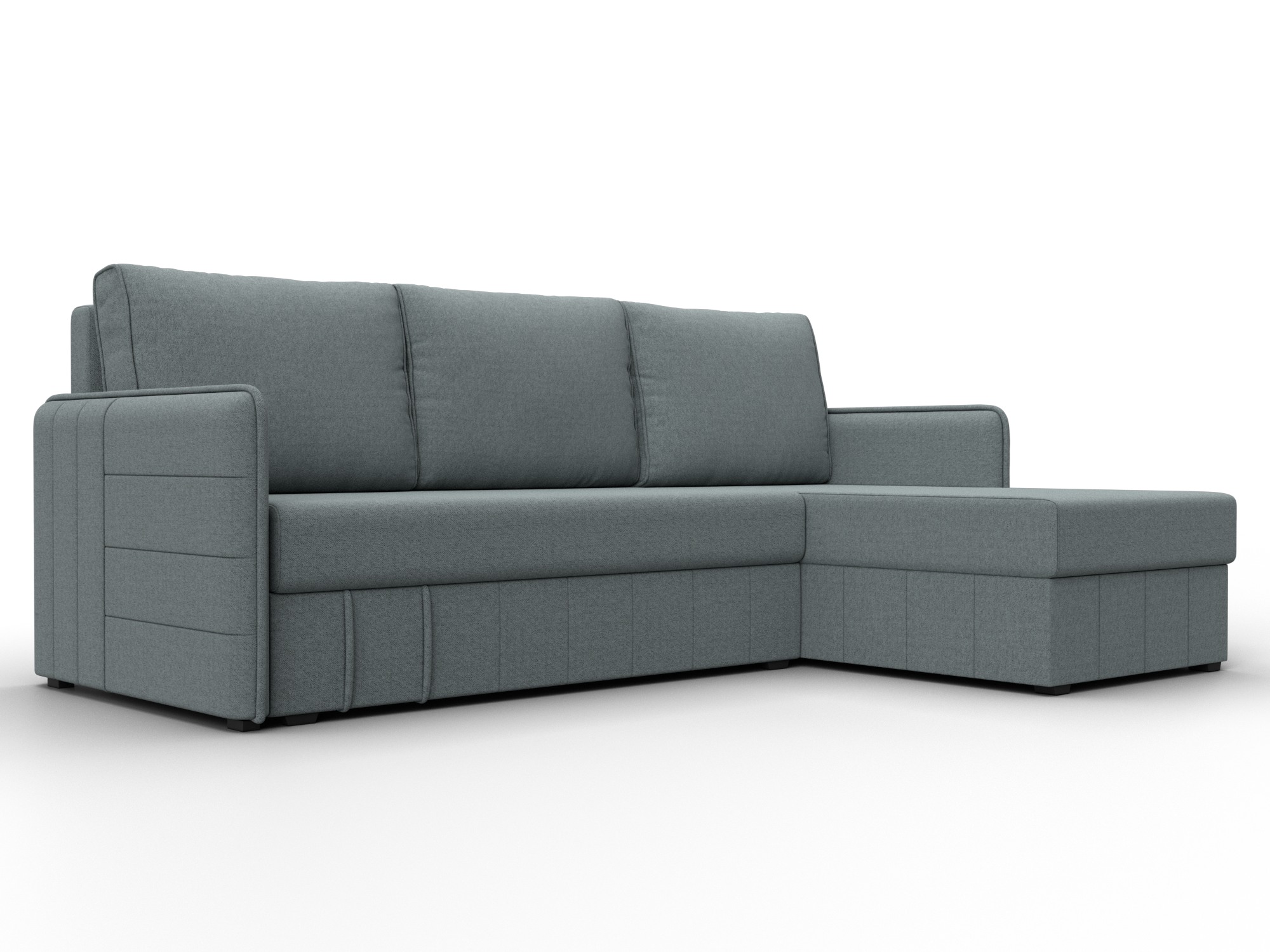 Диван угловой Слим угол универсальный (амур 07 серый)