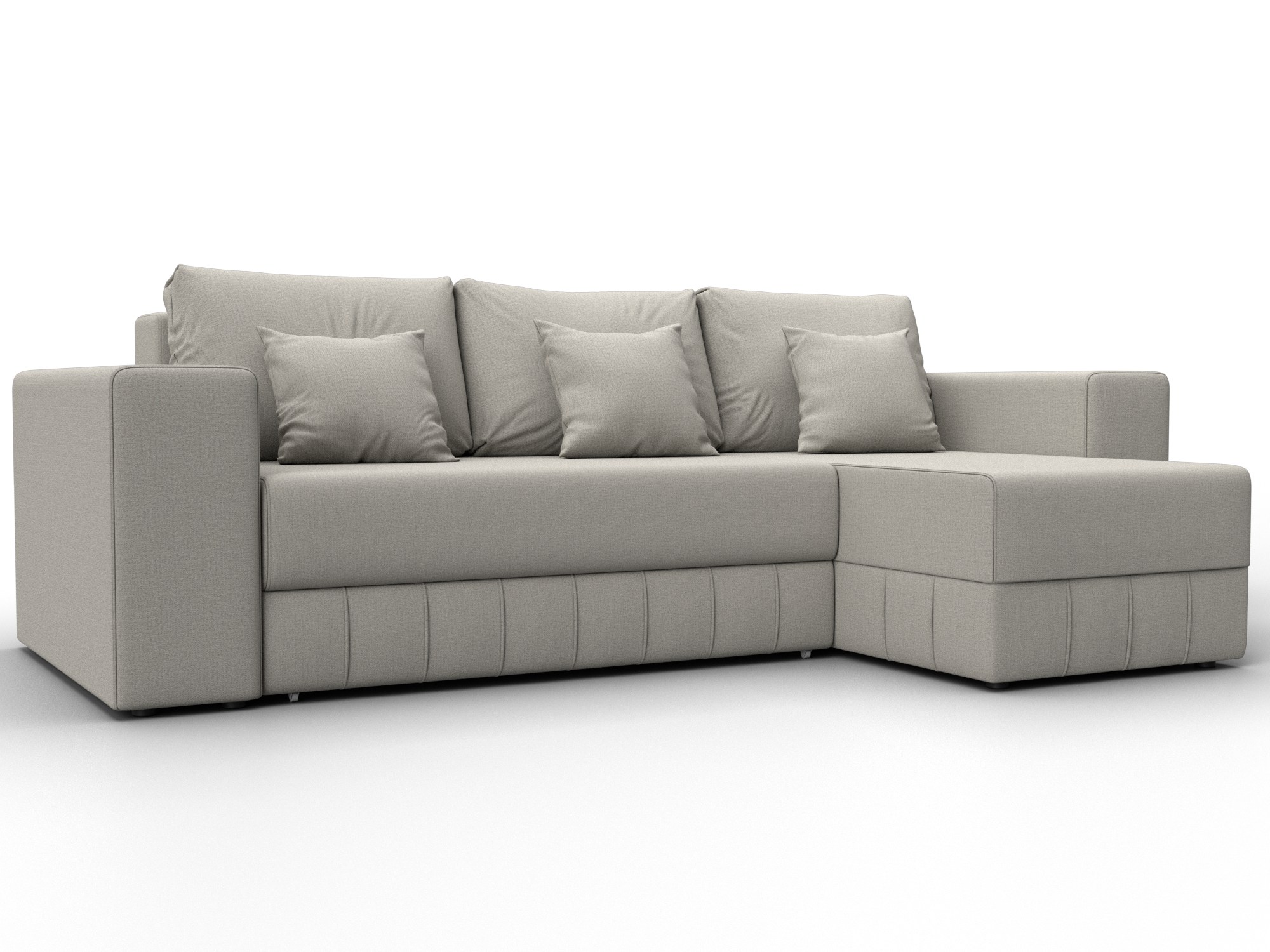 Диван угловой Лига-076 угол универсальный (амур 02 бежевый)