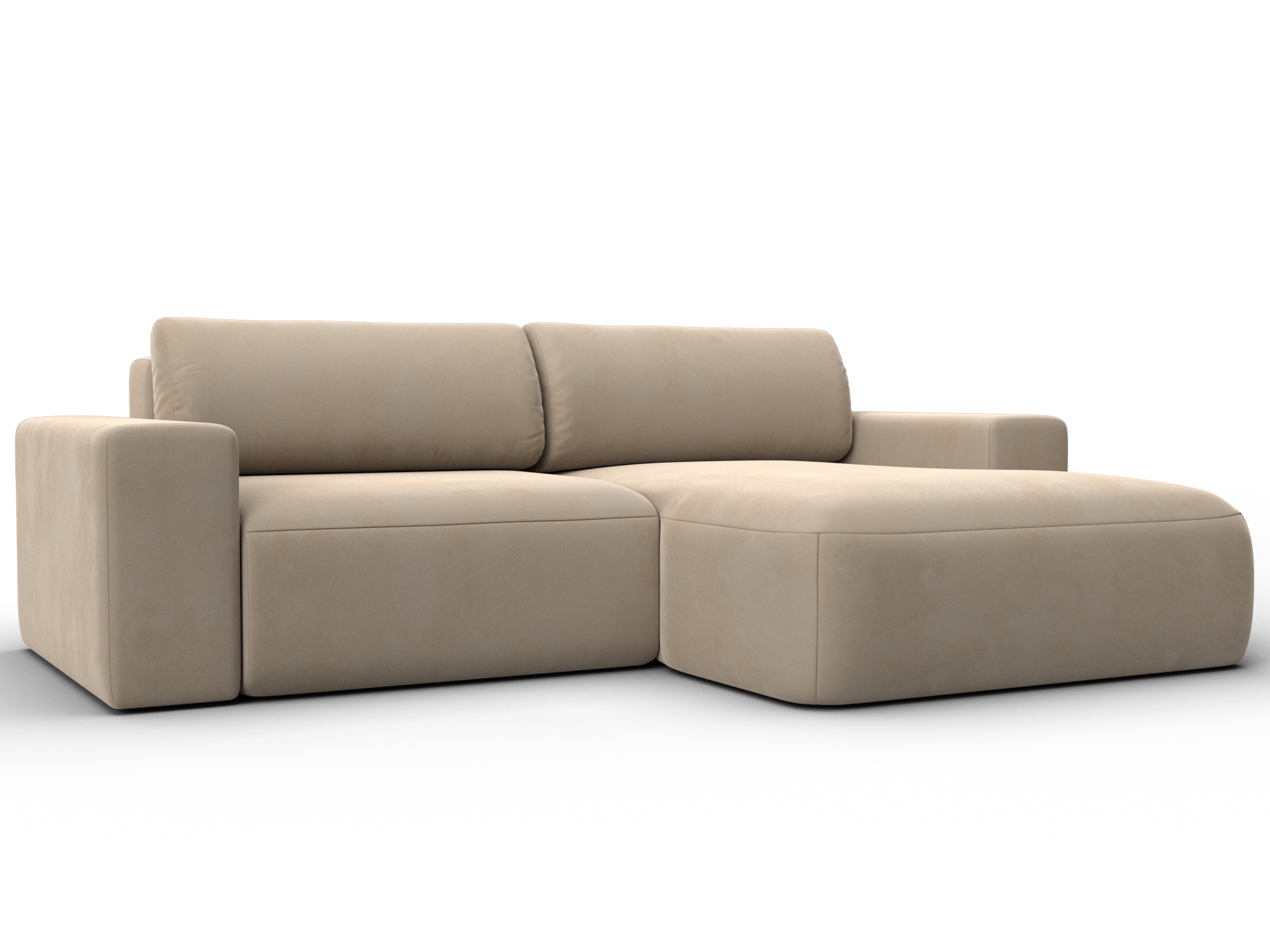 Диван угловой Лига-036 НПБ Классик правый угол (seven 729 бежевый)