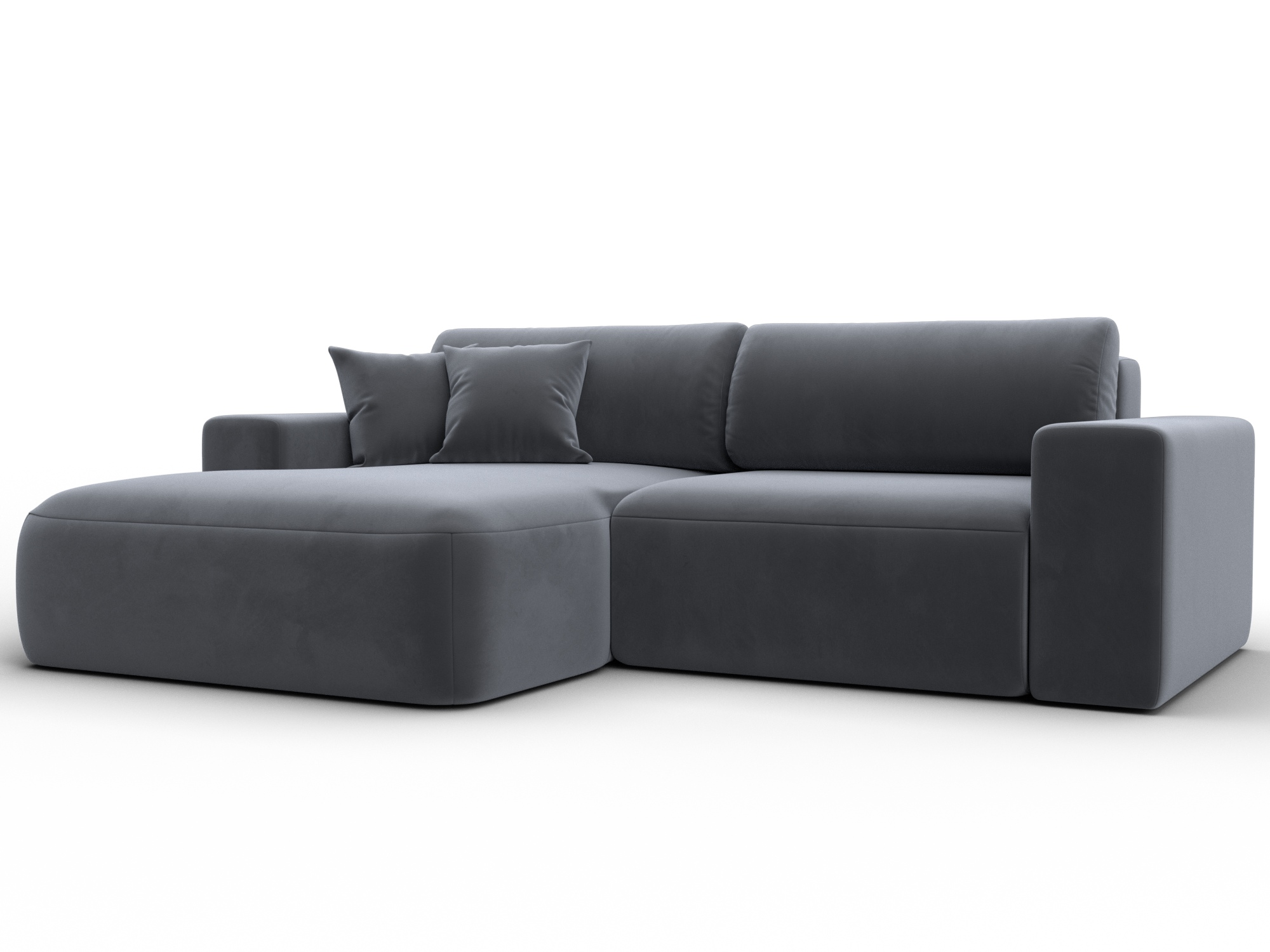 Диван угловой Лига-036 НПБ Классик левый угол (серый)