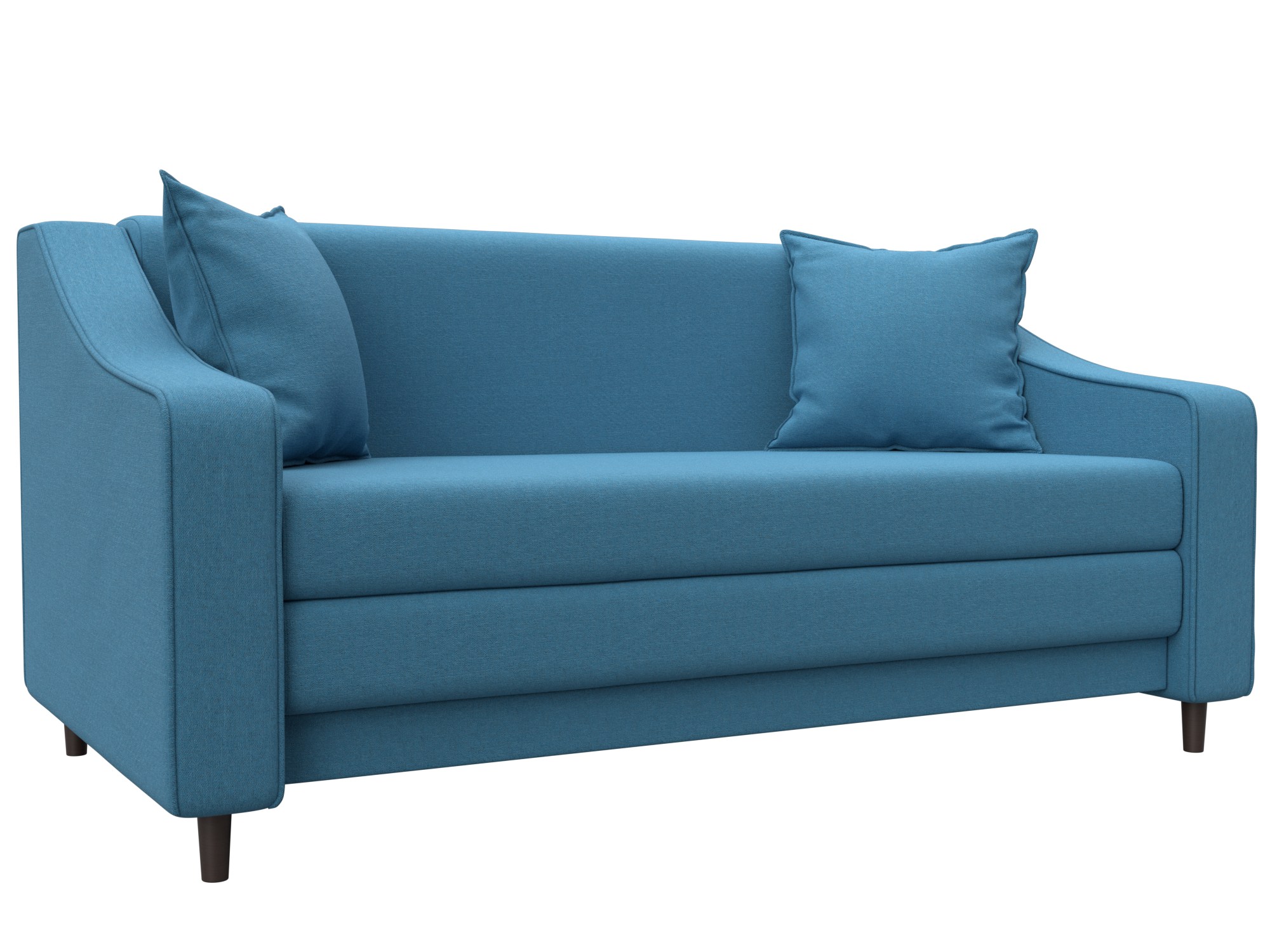 Диван прямой Лига-071 (амур 10 голубой)