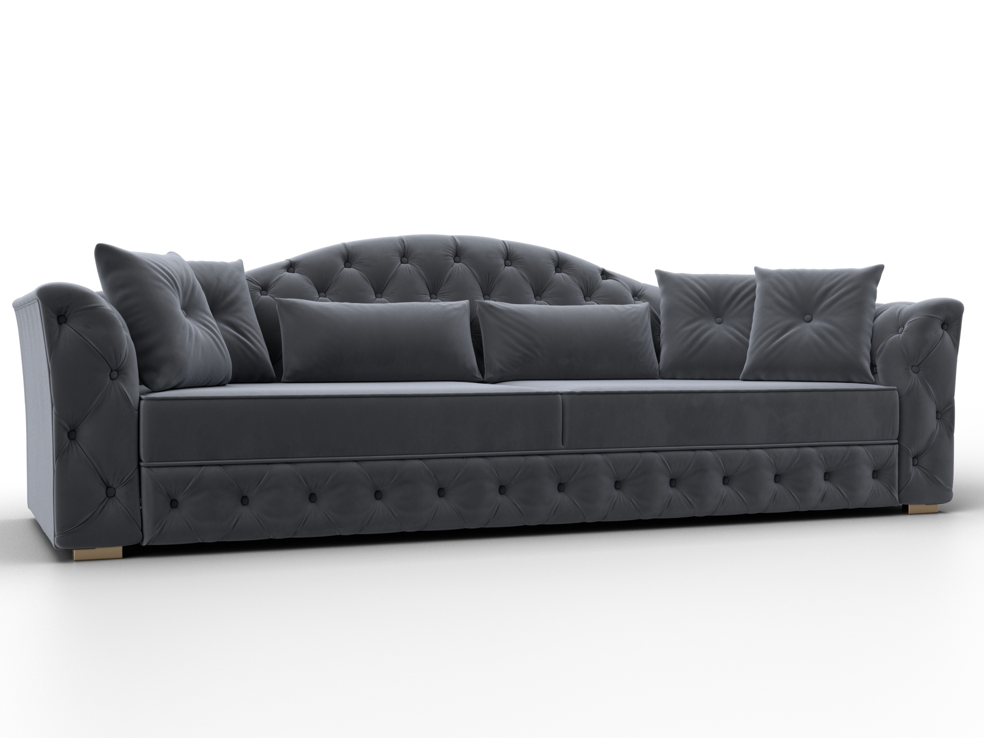 Диван прямой Артис (seven 17 серый)