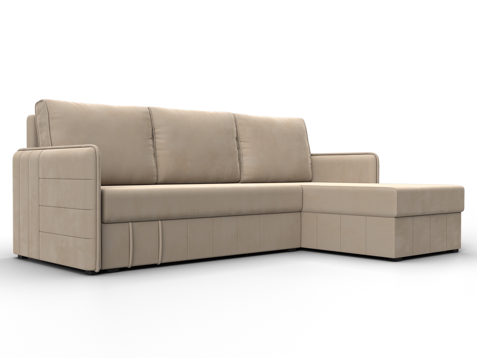 Диван угловой Слим угол универсальный (seven 729 бежевый)