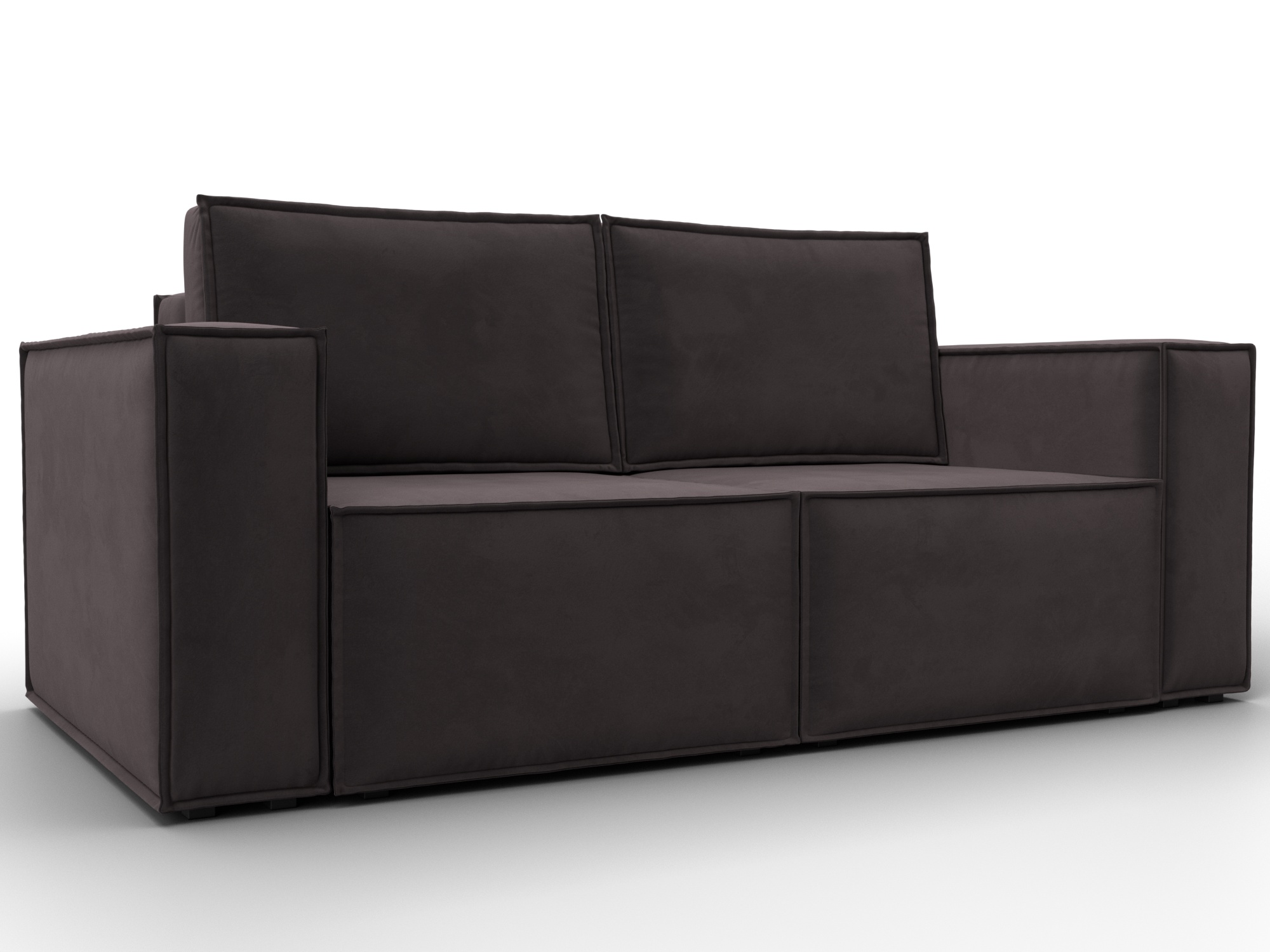 Диван прямой Куба мини (коричневый)