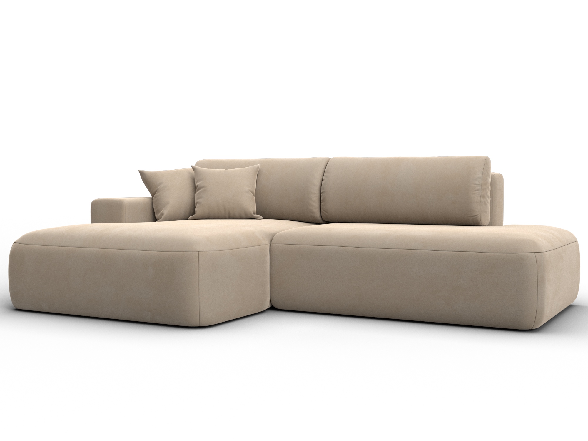 Диван угловой Лига-036 НПБ Модерн левый угол (бежевый)