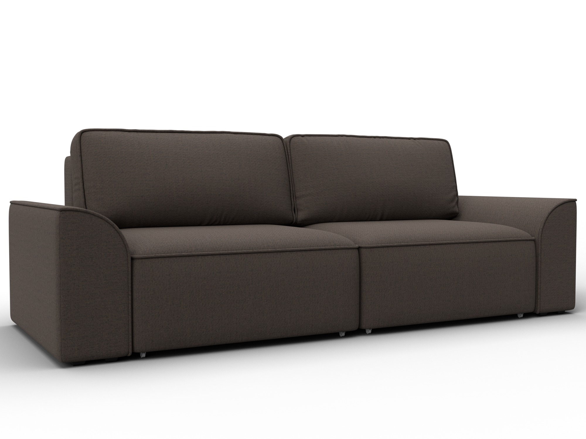 Диван прямой Лига-048 НПБ (амур 05 коричневый)