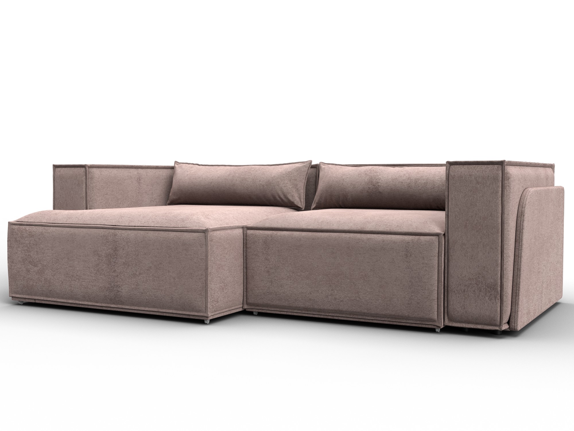 Диван угловой Лига-061 угол левый (tower 05 бежевый)