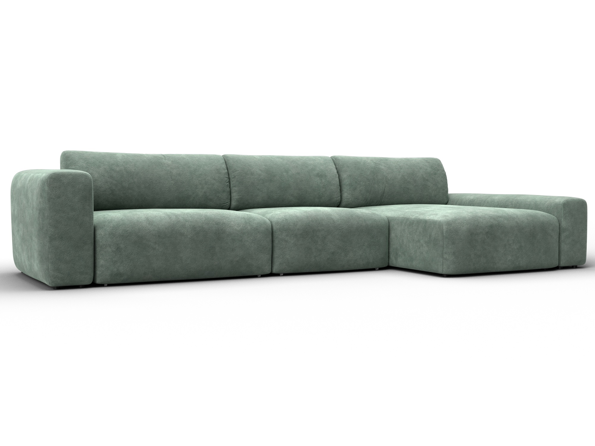 Диван угловой Лига-066 НПБ Лонг угол правый фото в интернет-магазине Лига Диванов