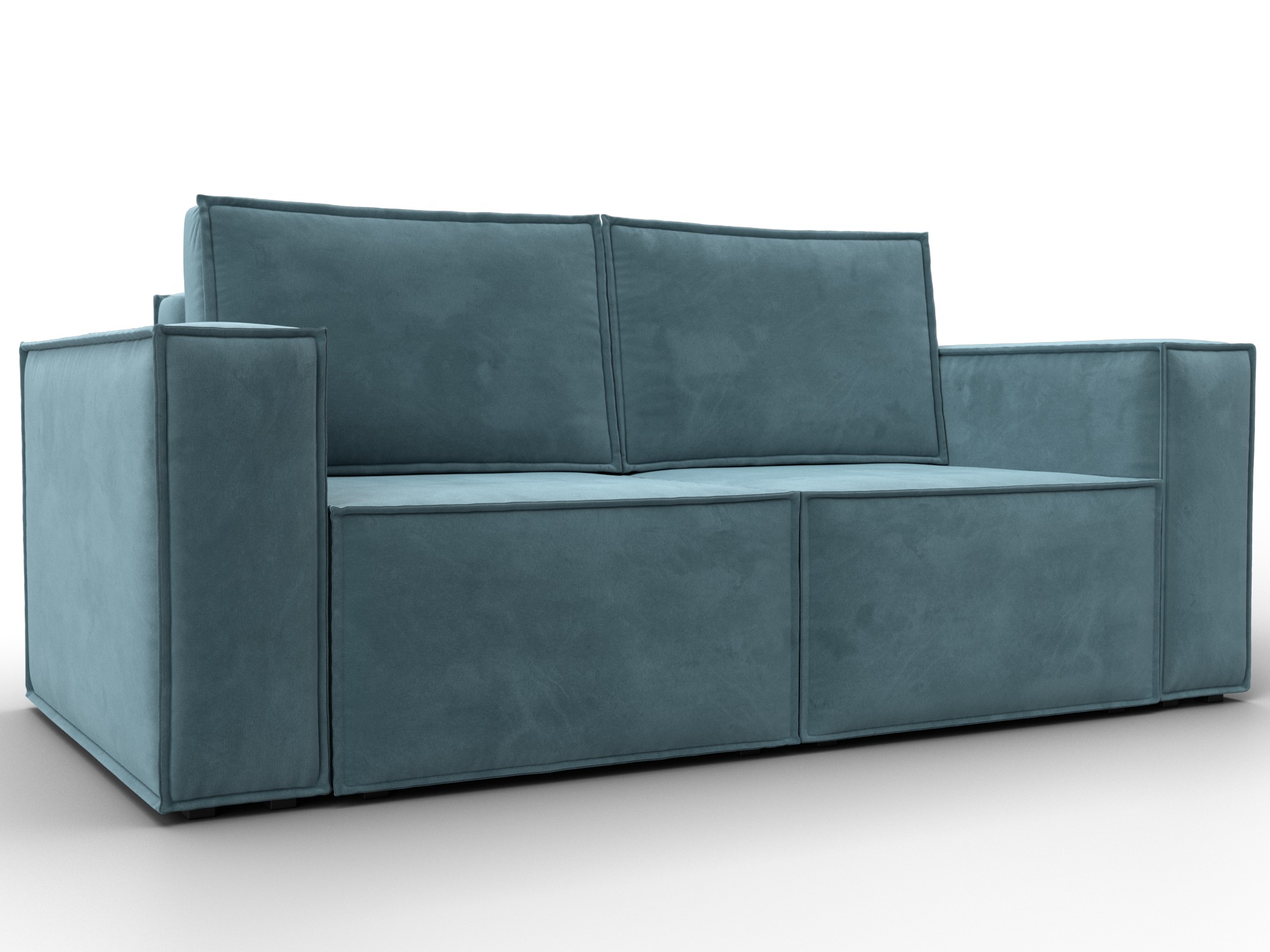 Диван прямой Куба мини (бирюзовый)