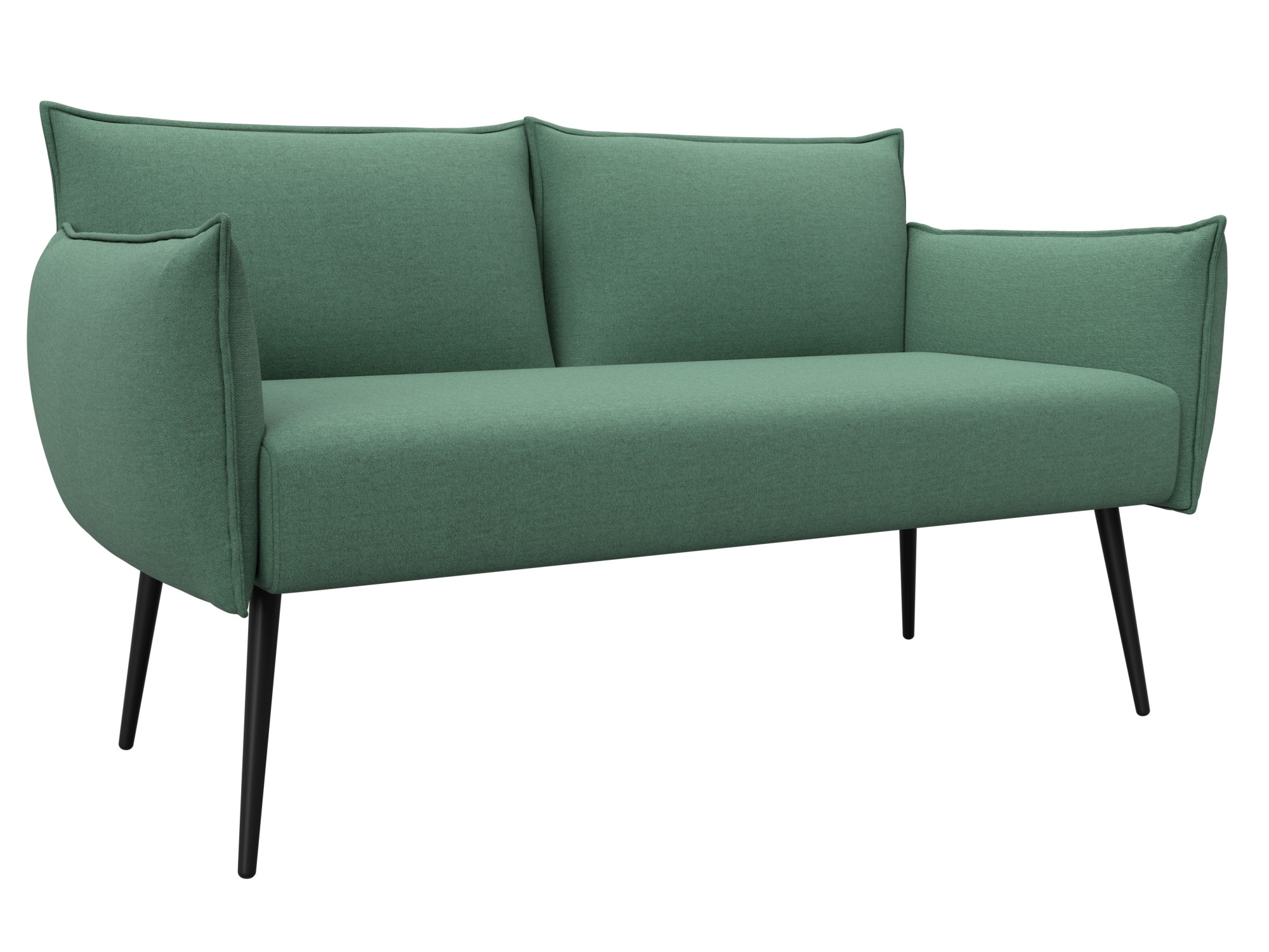 Диван прямой Лига-083 (рогожка амур 11 зеленый)