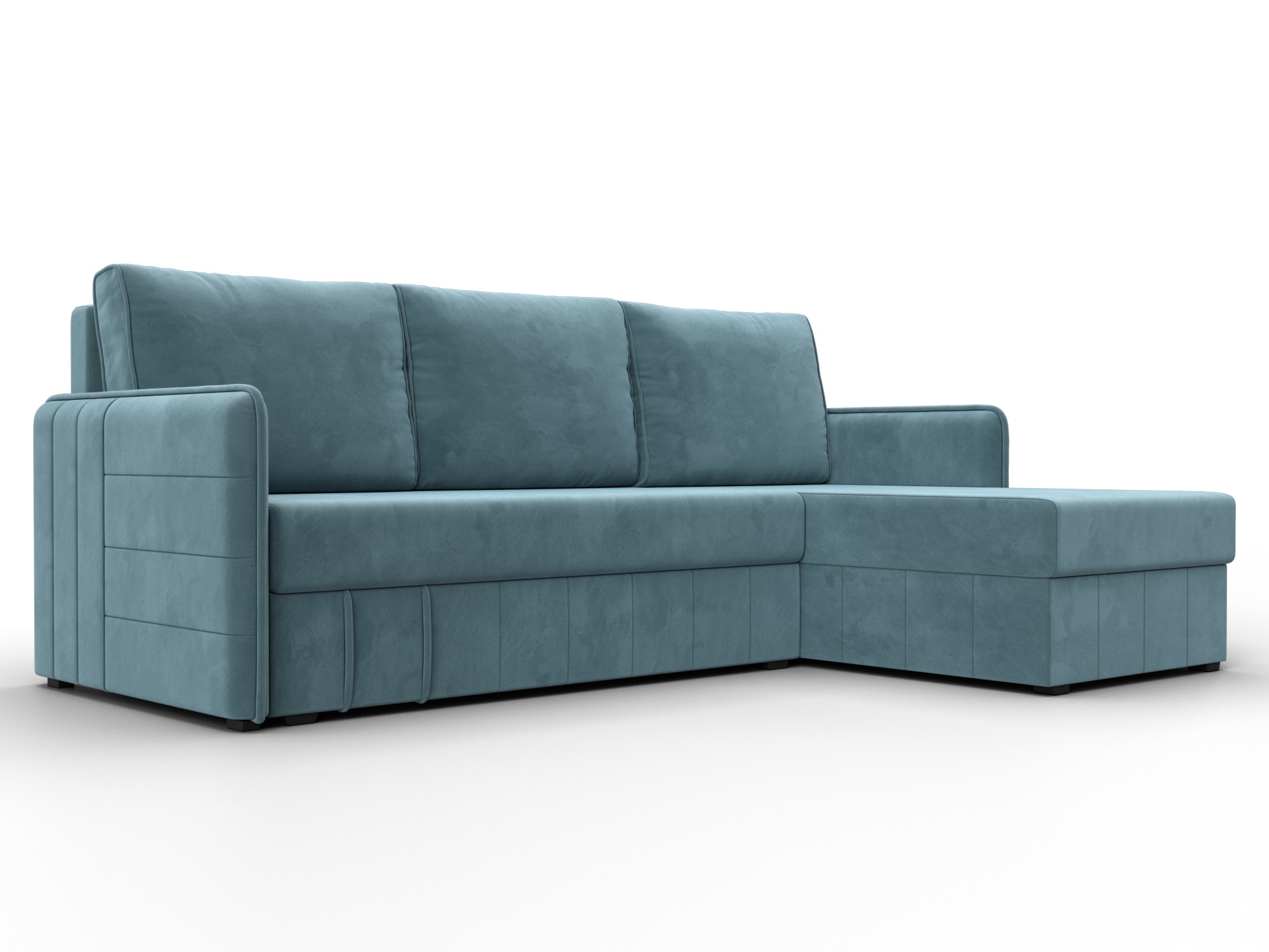 Диван угловой Слим угол универсальный (seven 113 бирюзовый)