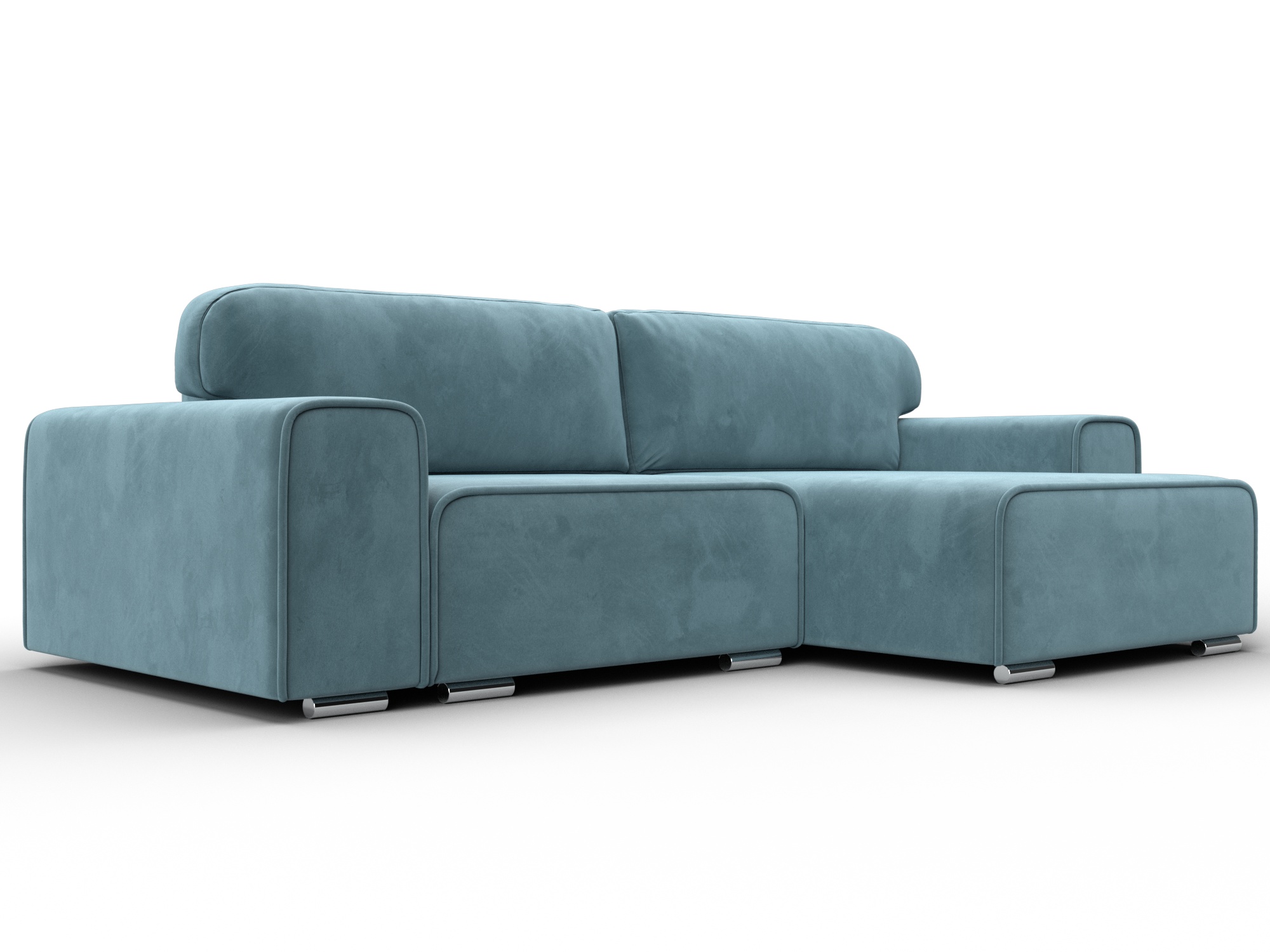 Диван угловой Лига-029 (бирюзовый)