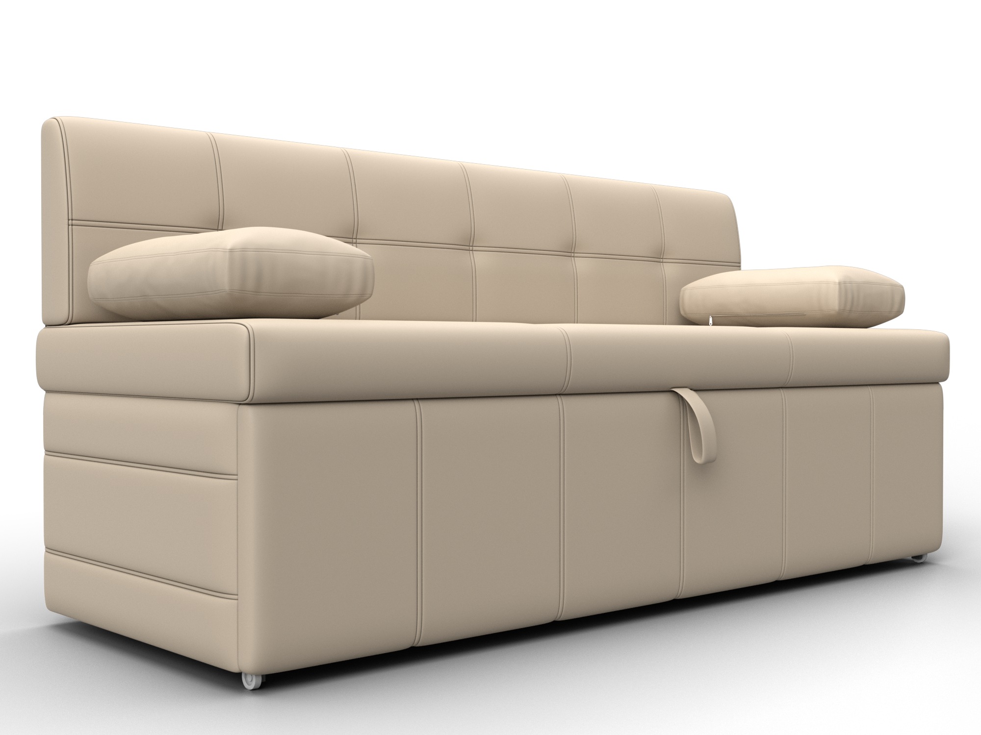 Диван кухонный прямой Лео (бежевый)