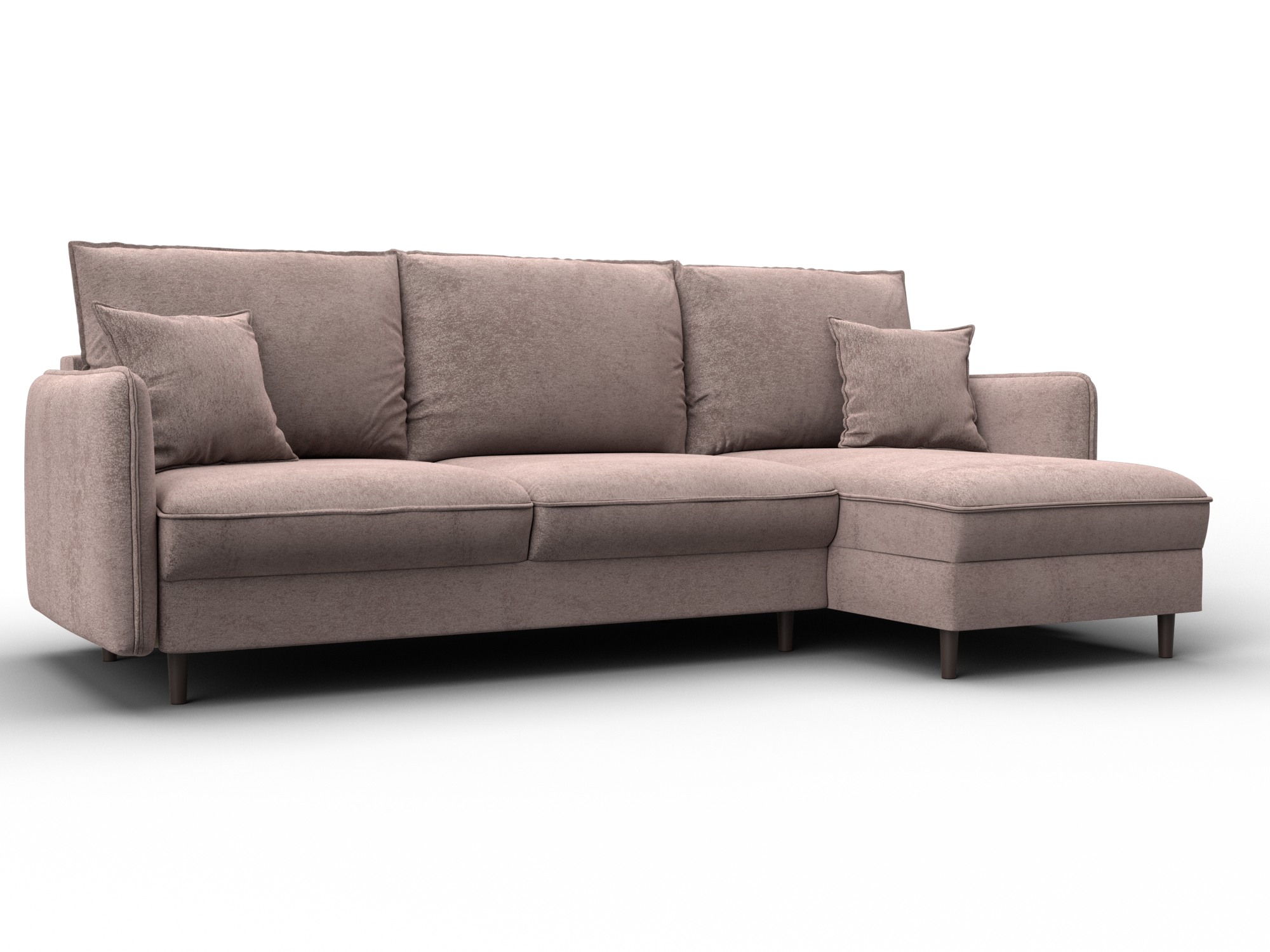 Диван угловой Лига-064 НПБ угол универсальный (tower 05 бежевый)