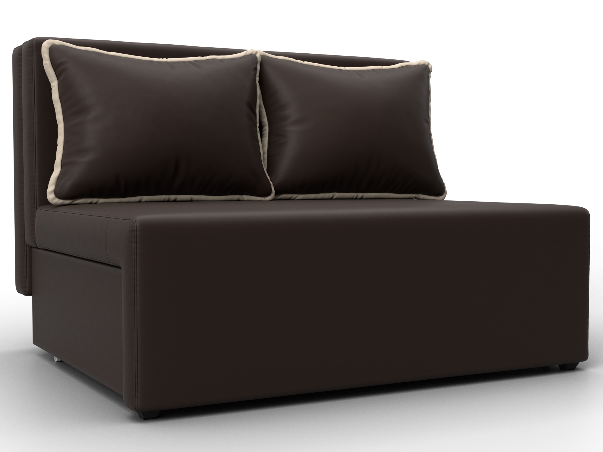 Диван прямой Лагуна (коричневый;бежевый)