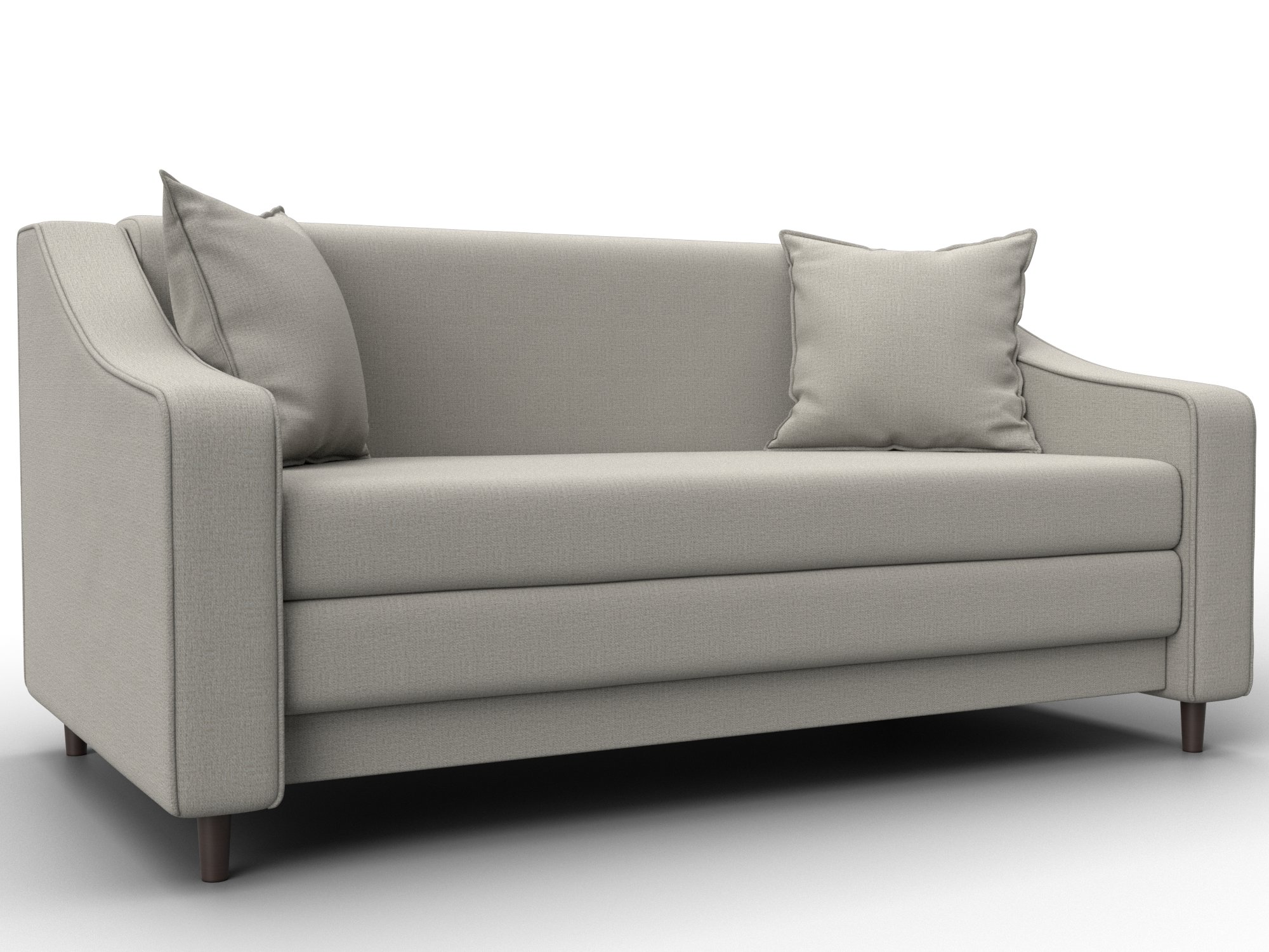 Диван прямой Лига-071 (амур 02 бежевый)