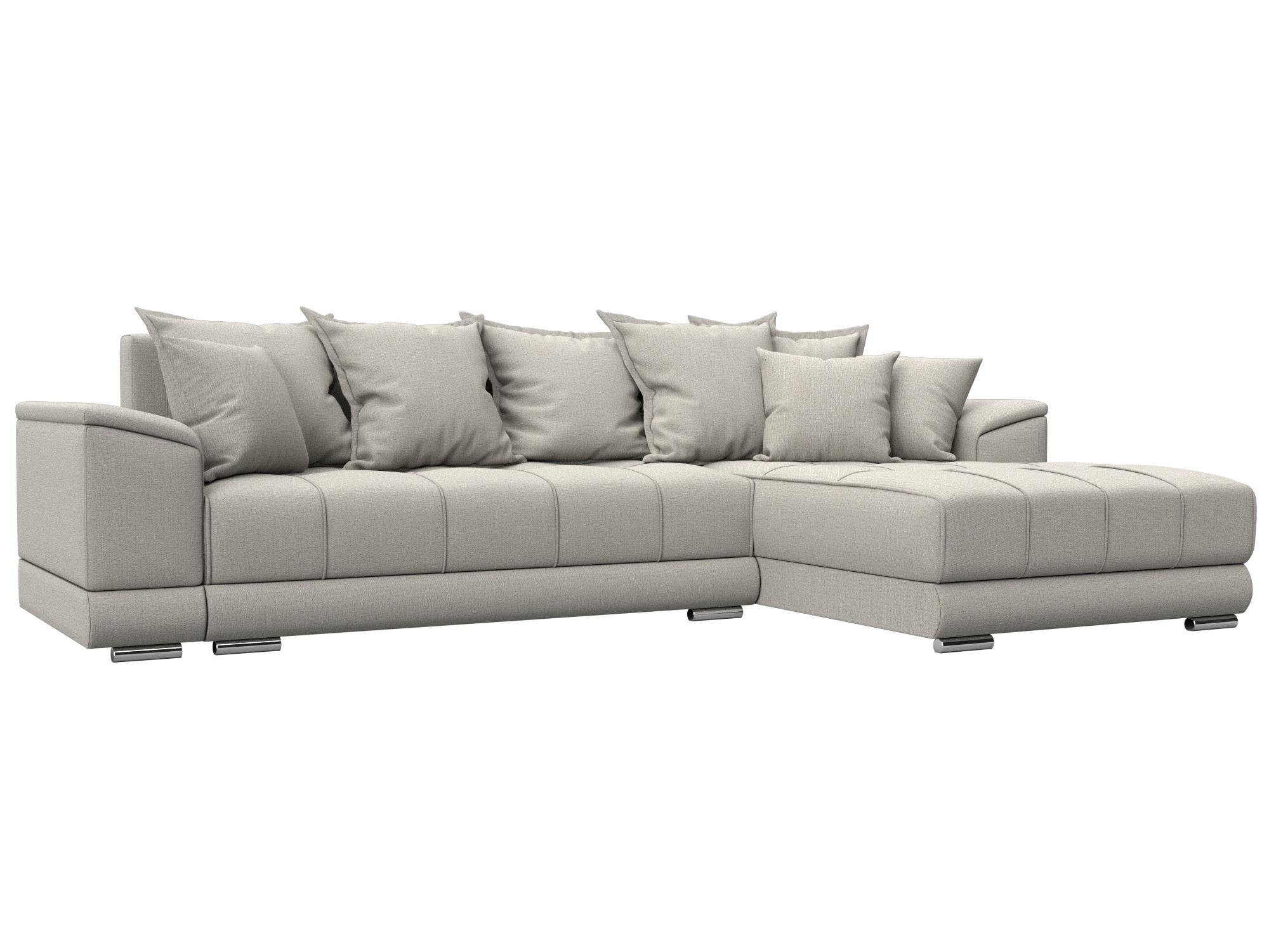 Диван угловой НордСтар правый угол (амур 02 бежевый)