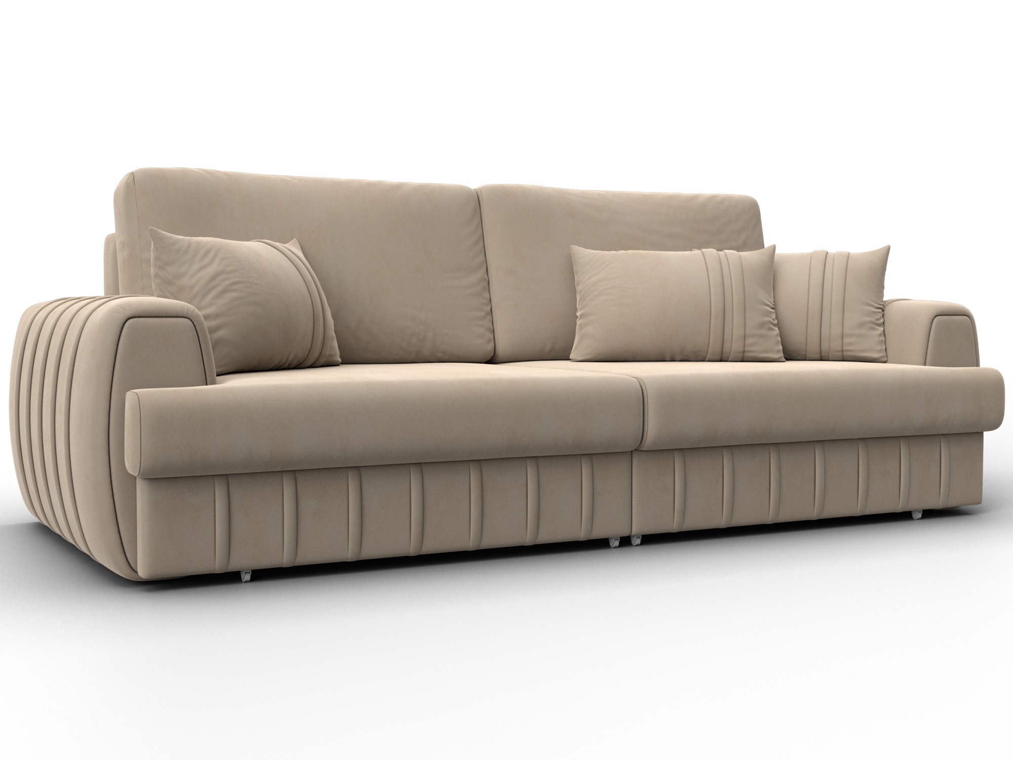 Диван прямой Лига-057 НПБ (seven 729 бежевый)