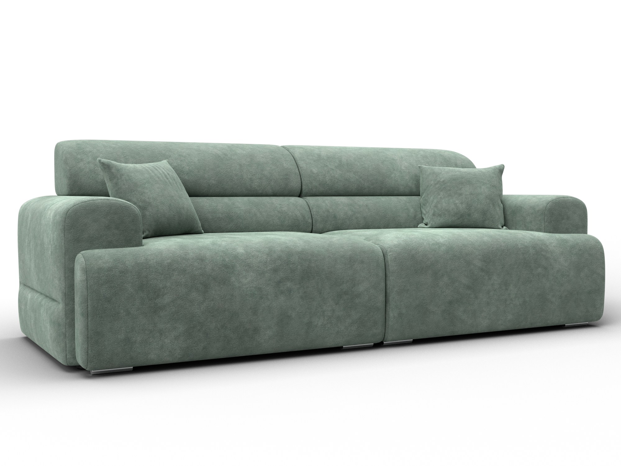 Диван прямой Лига-109 НПБ (brut 08 зеленый)