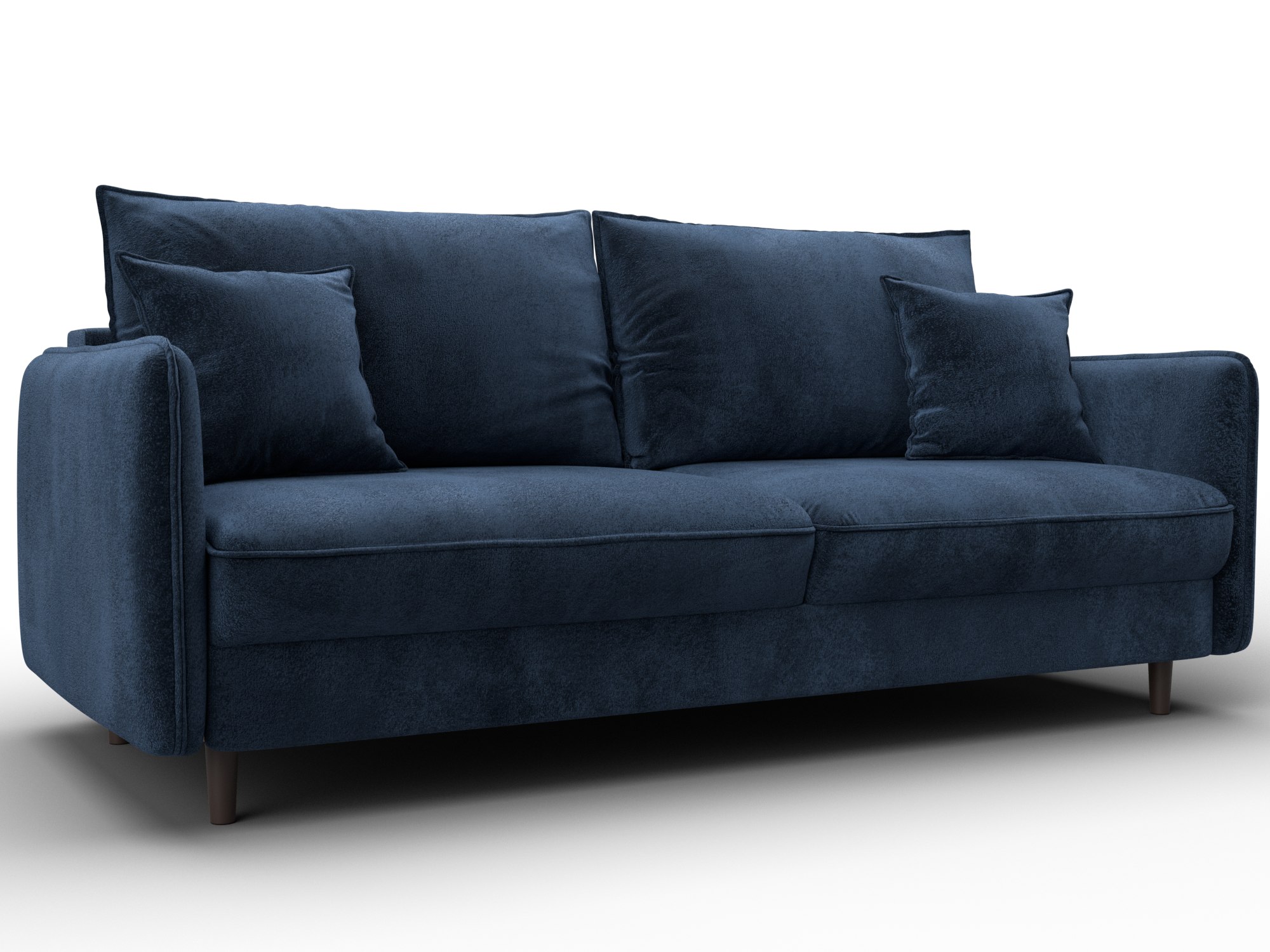 Диван прямой Лига-064 НПБ (tower 13 синий)