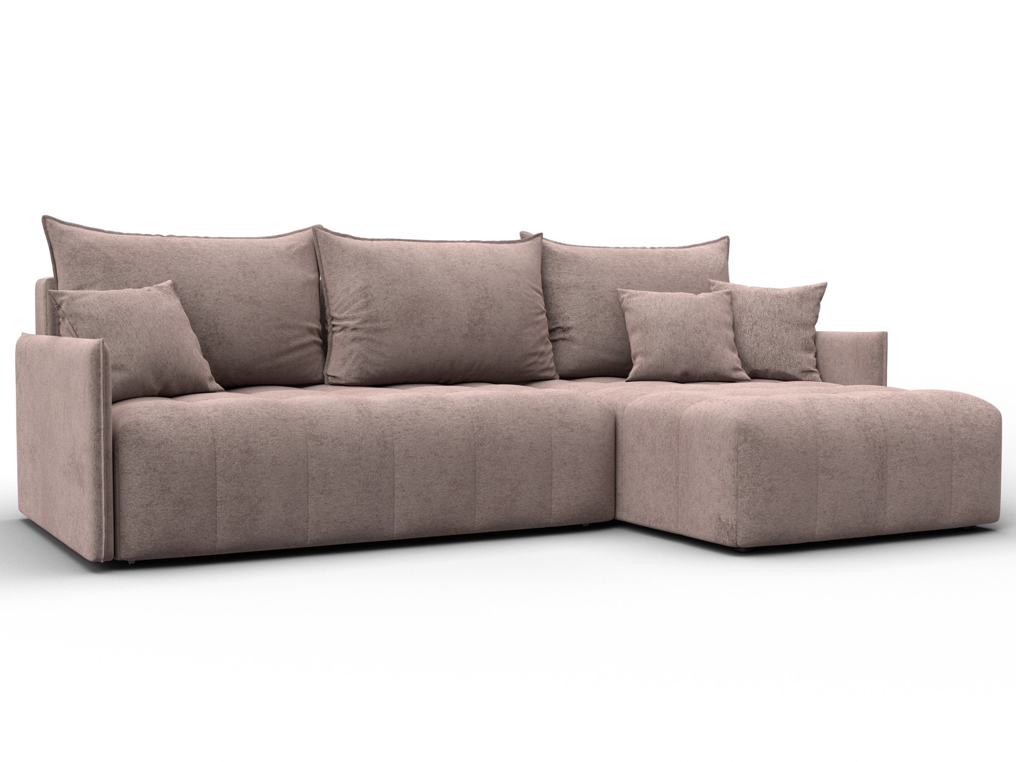 Диван угловой Лига-054 НПБ угол универсальный (tower 05 бежевый)