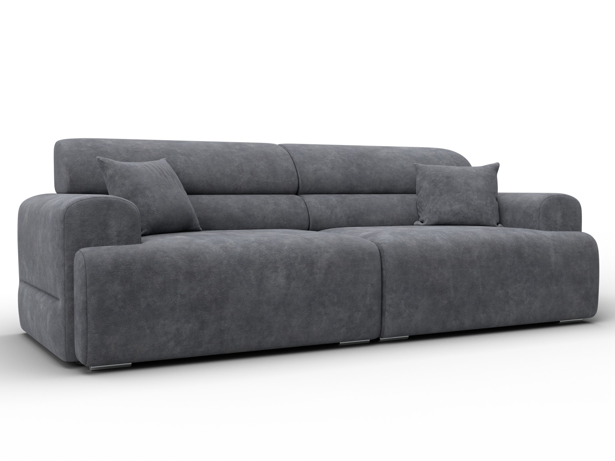 Диван прямой Лига-109 НПБ (brut 16 темно-серый)