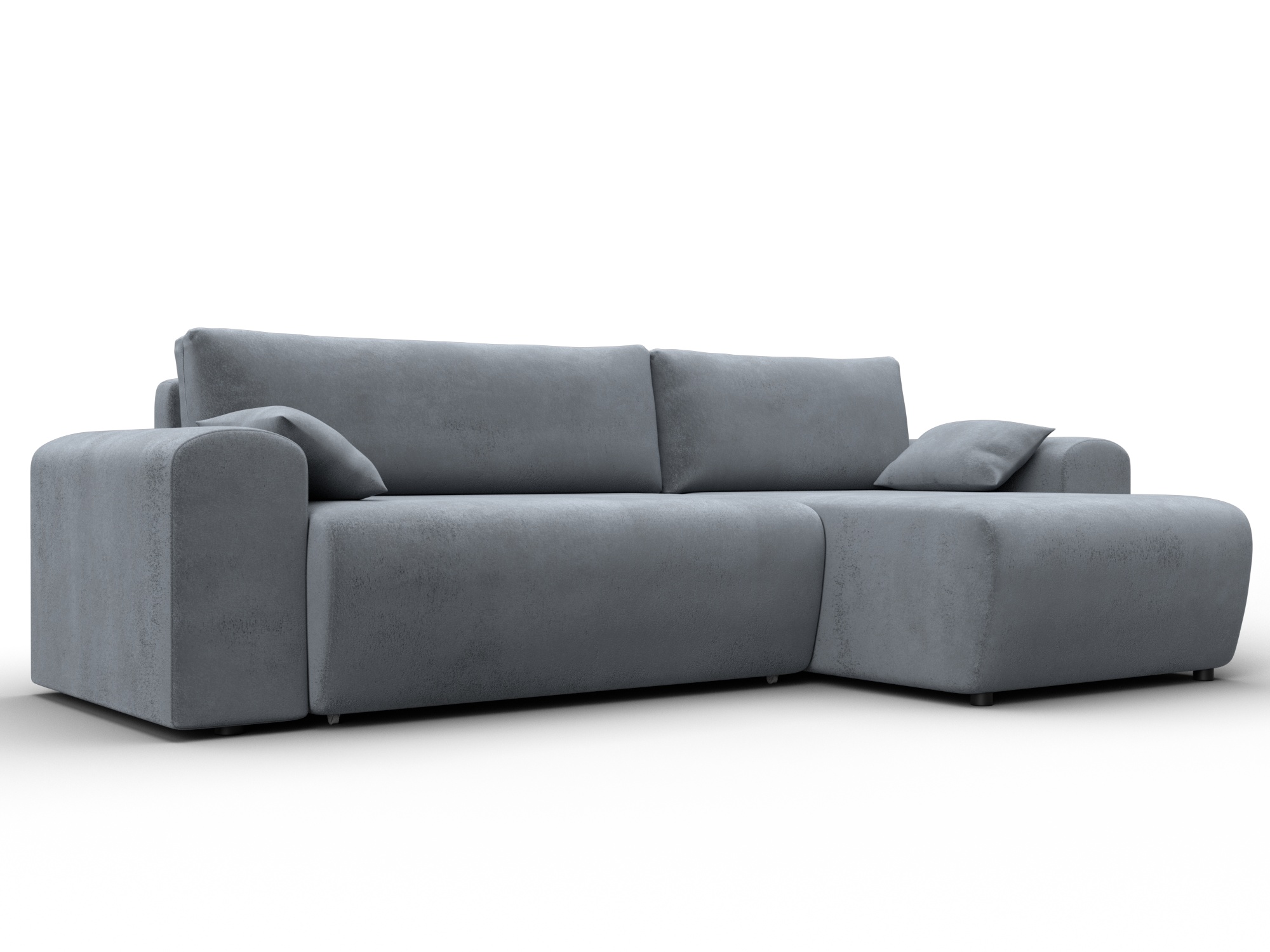 Диван угловой Лига-099 угол универсальный (tower 10 серый)