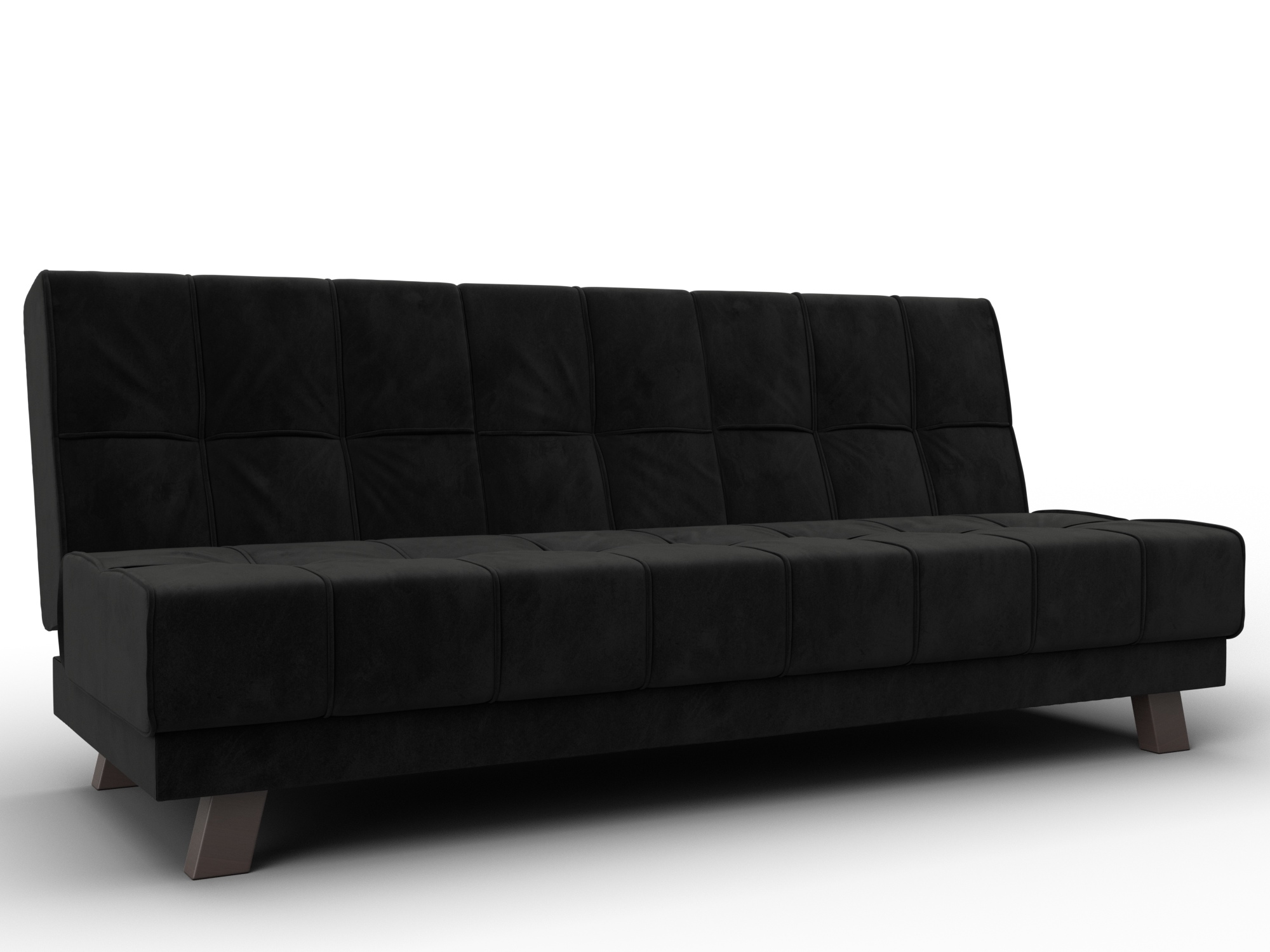 Диван прямой Винсент (черный)