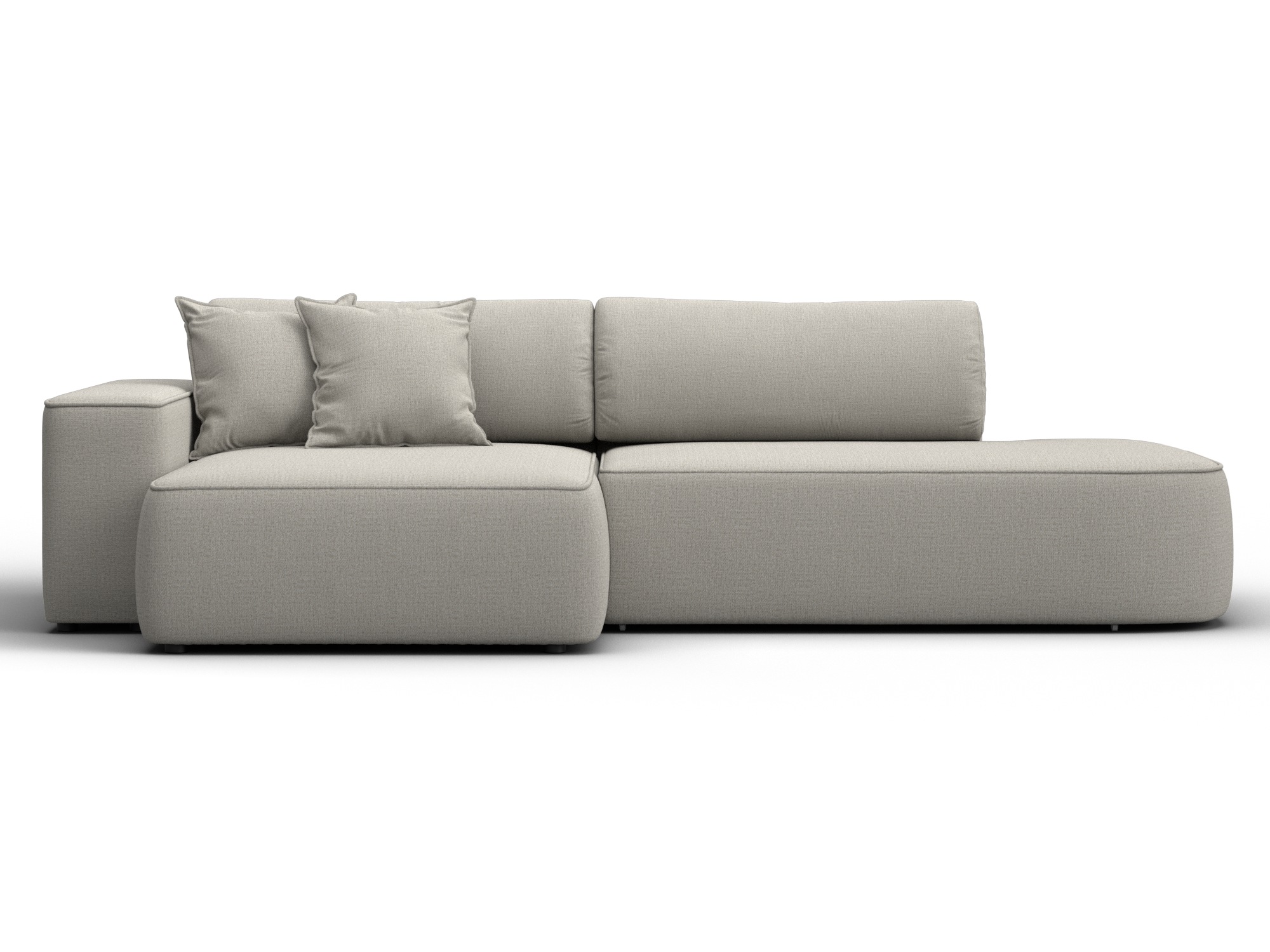 Диван угловой Лига-065 БП угол левый (амур 02 бежевый)