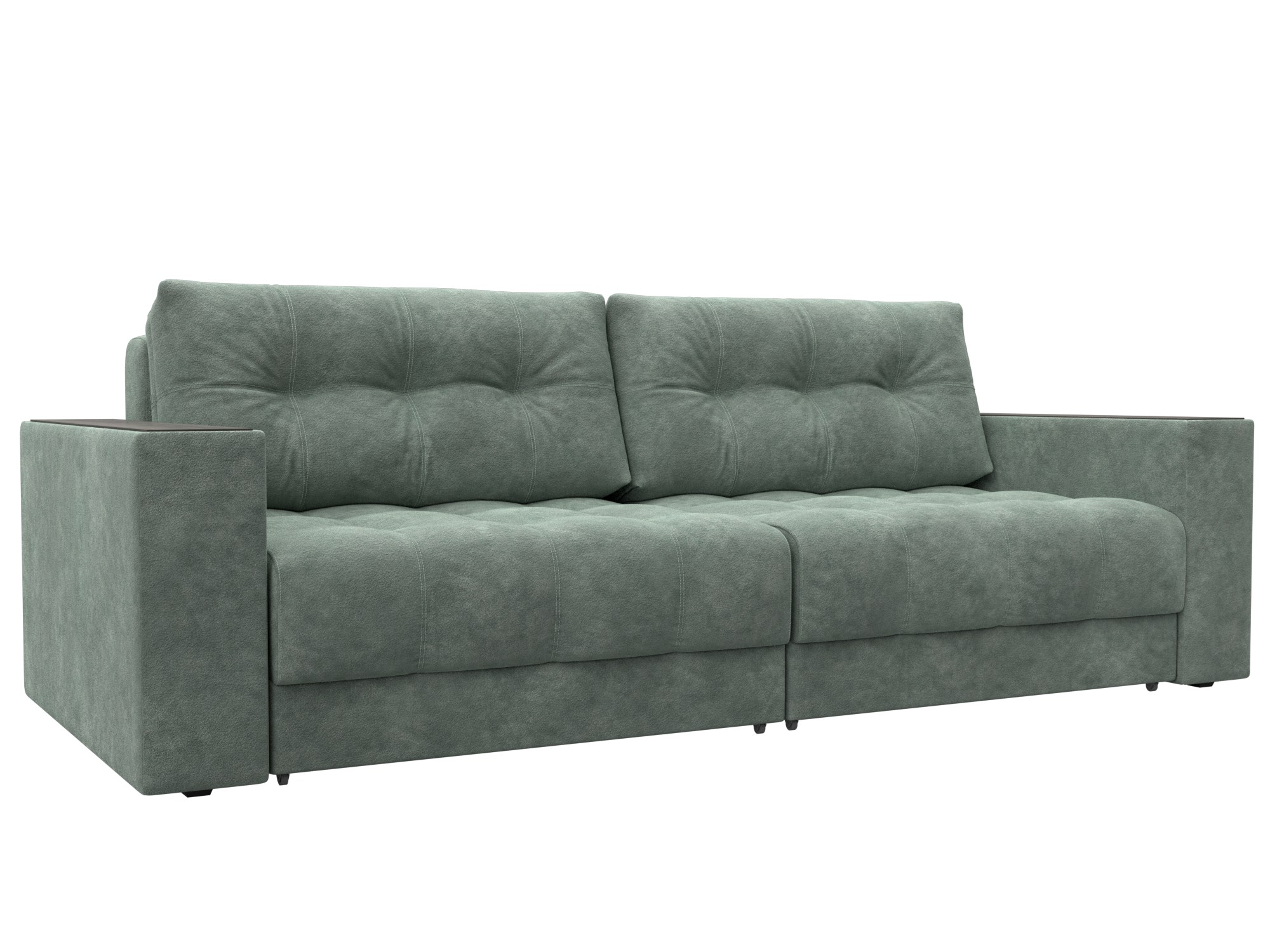 Диван прямой с декором Лига-049 НПБ (brut 08 зеленый) Диван прямой с декором Лига-049 НПБ (brut 08 зеленый)