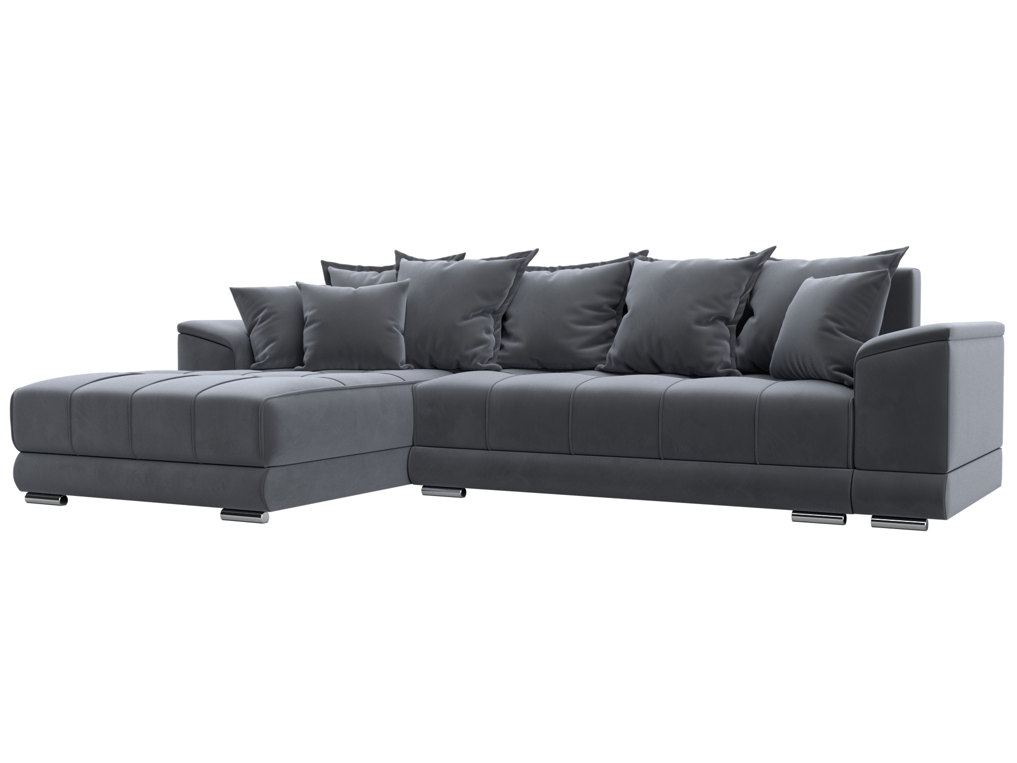 Диван угловой НордСтар левый угол (серый)