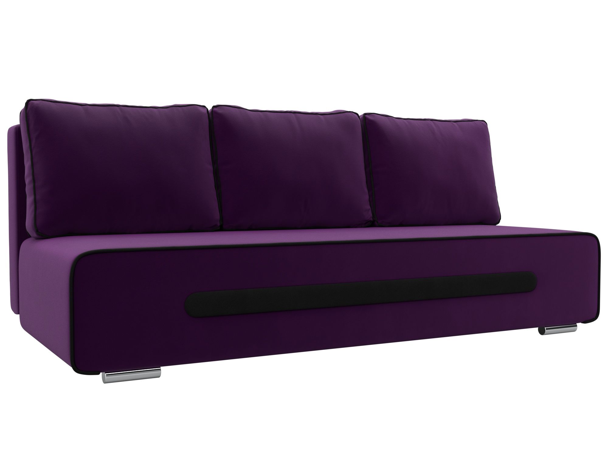 Прямой диван Приам (фиолетовый\черный)