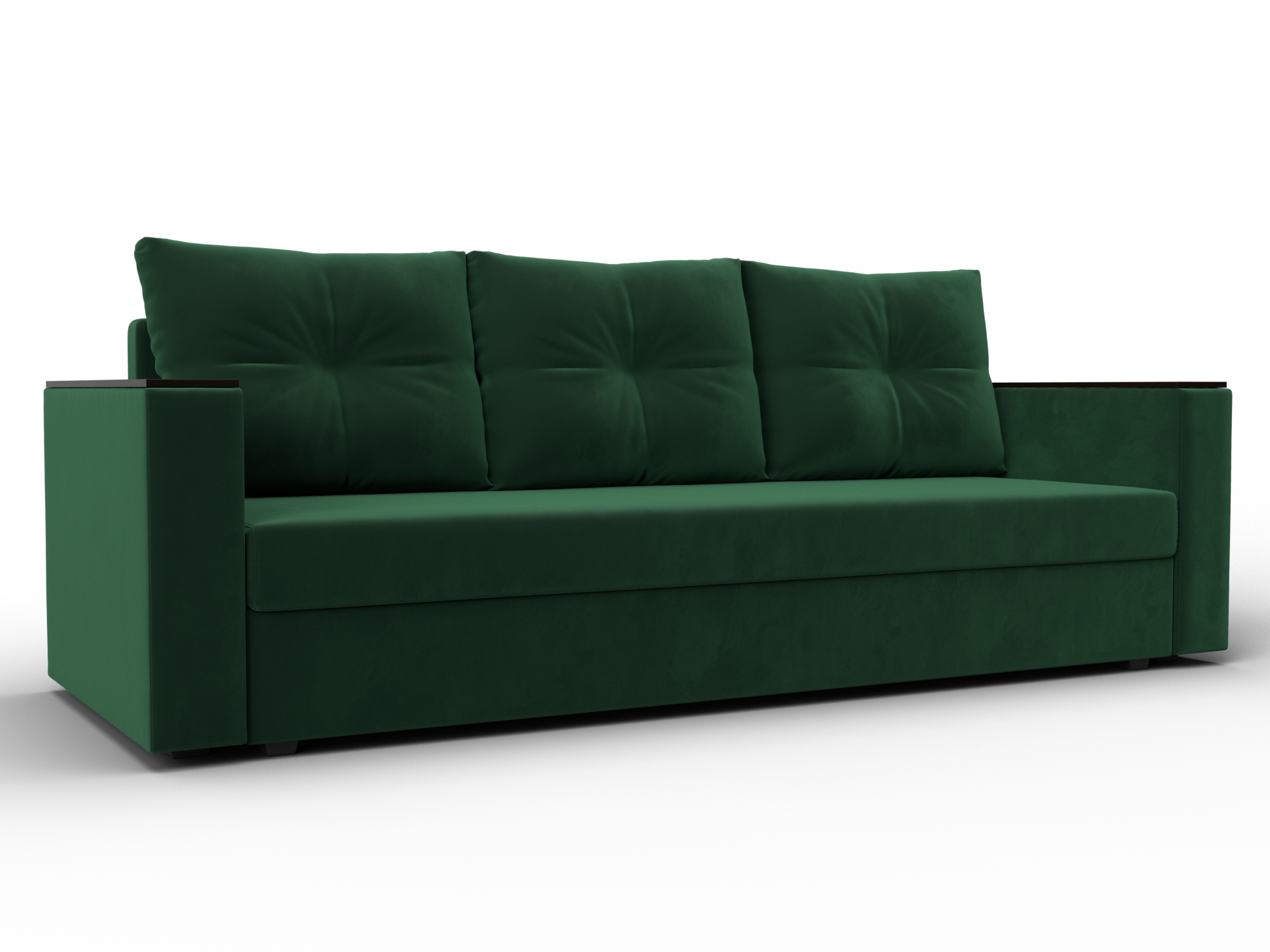 Диван прямой Атланта без стола (seven 626 зеленый)