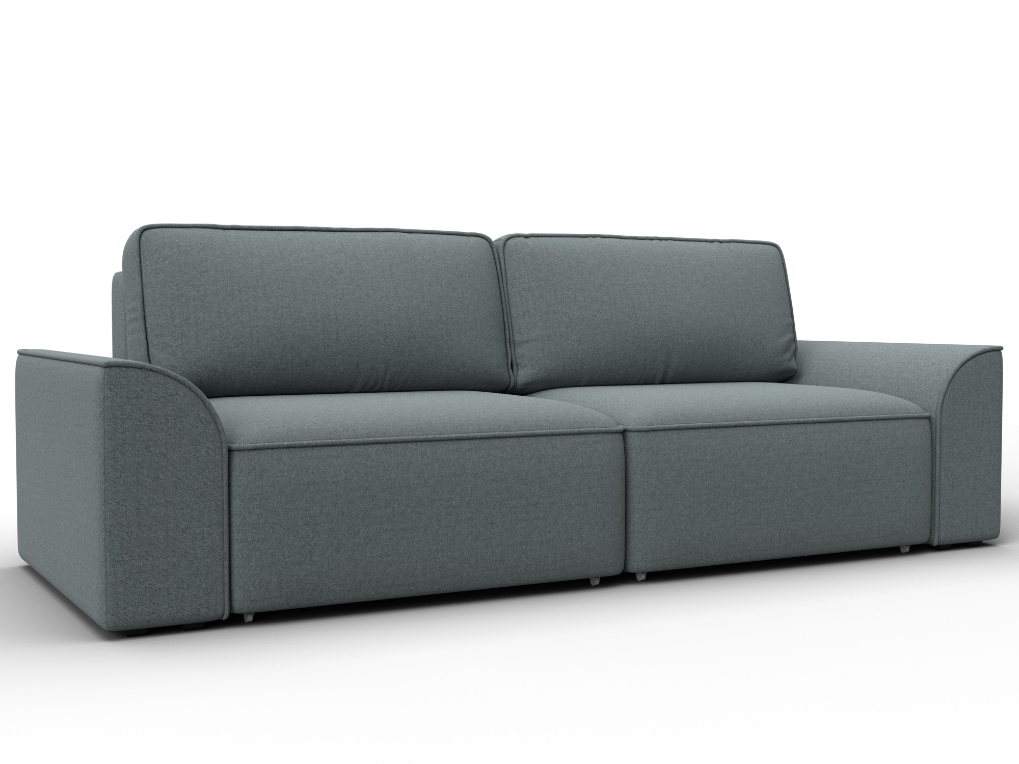 Диван прямой Лига-048 НПБ (амур 07 серый)