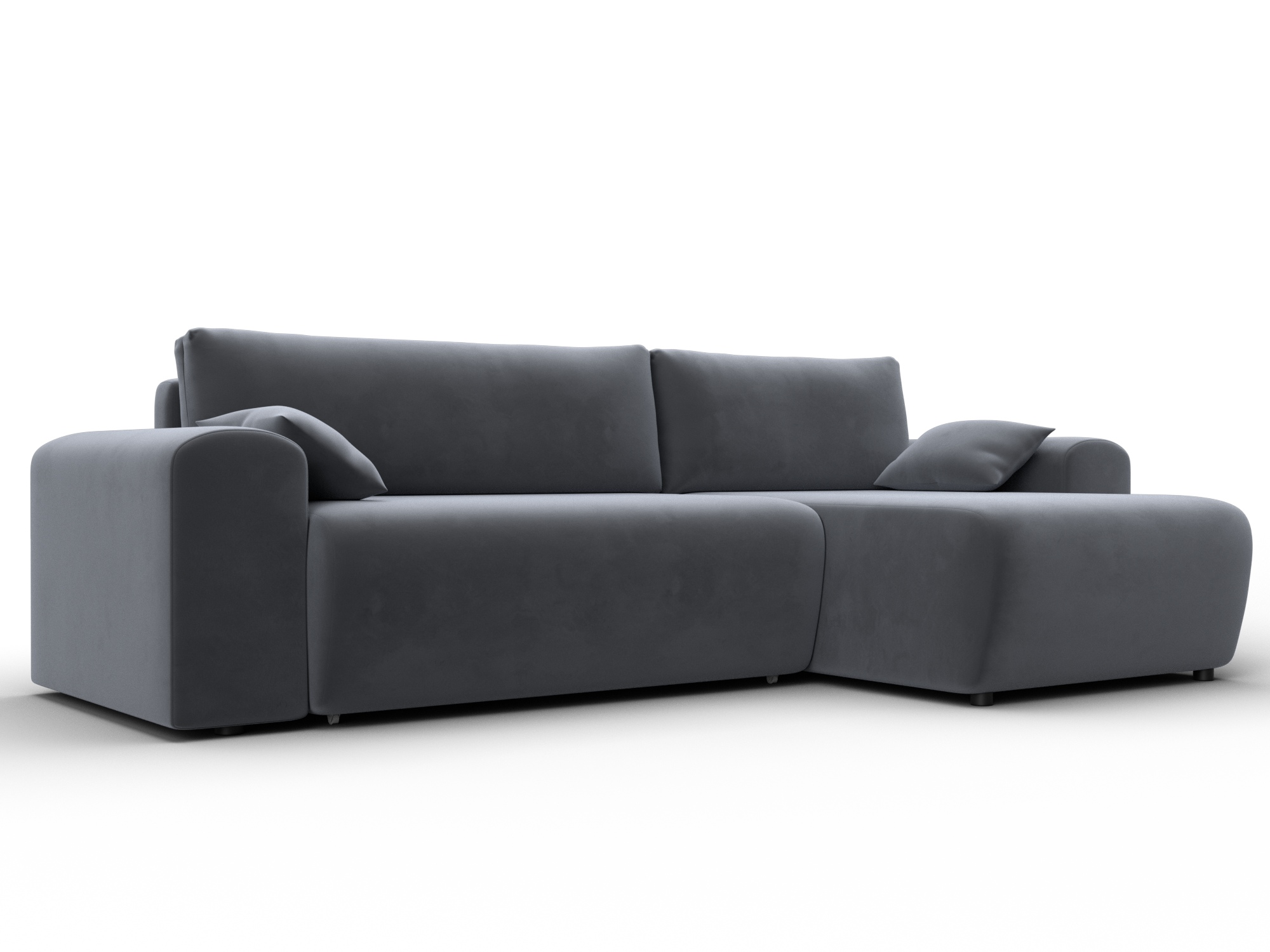 Диван угловой Лига-099 угол универсальный (seven 17 серый)