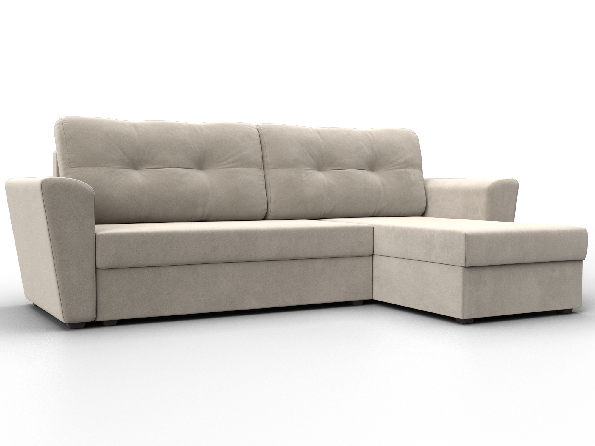 Диван угловой Амстердам Лайт правый угол (бежевый)