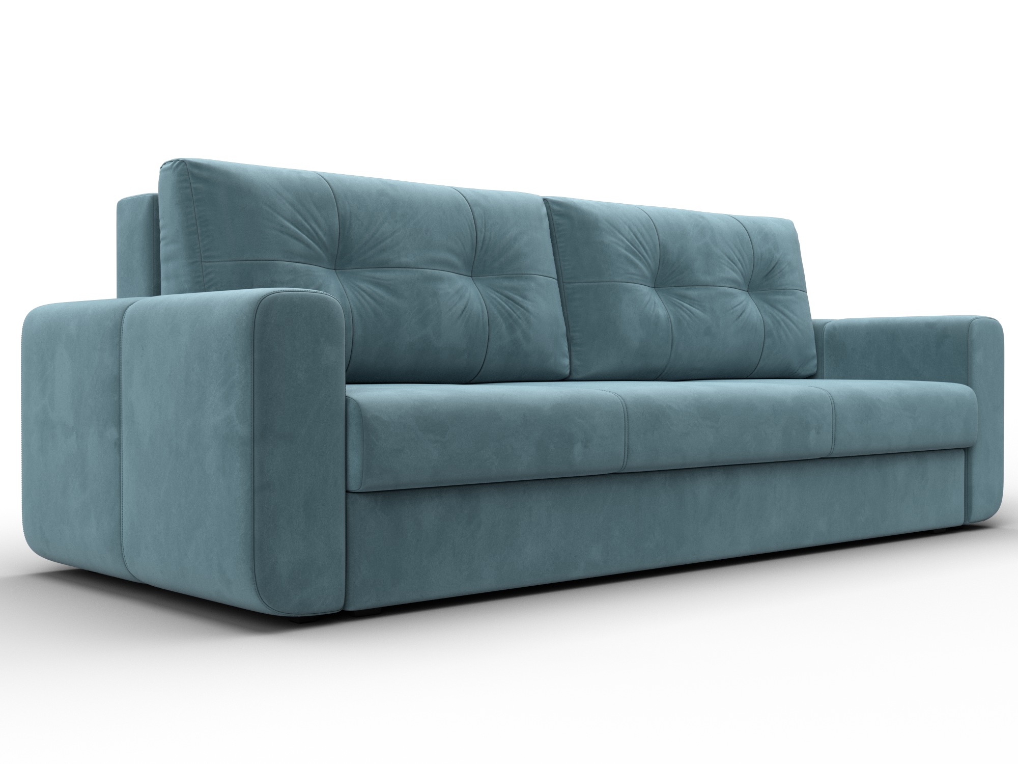 Диван прямой Лига-031 (бирюзовый)