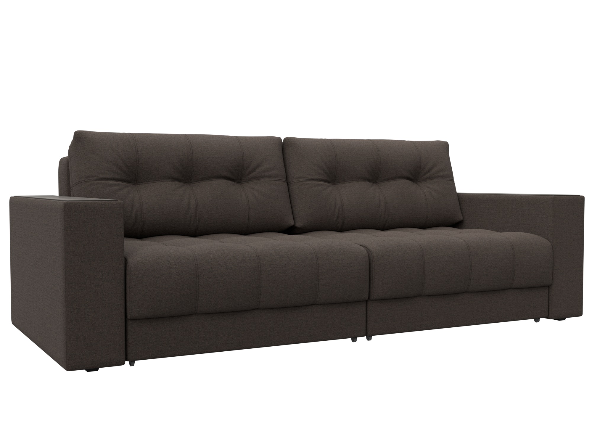 Диван прямой с декором Лига-049 НПБ (амур 05 коричневый) Диван прямой с декором Лига-049 НПБ (амур 05 коричневый)