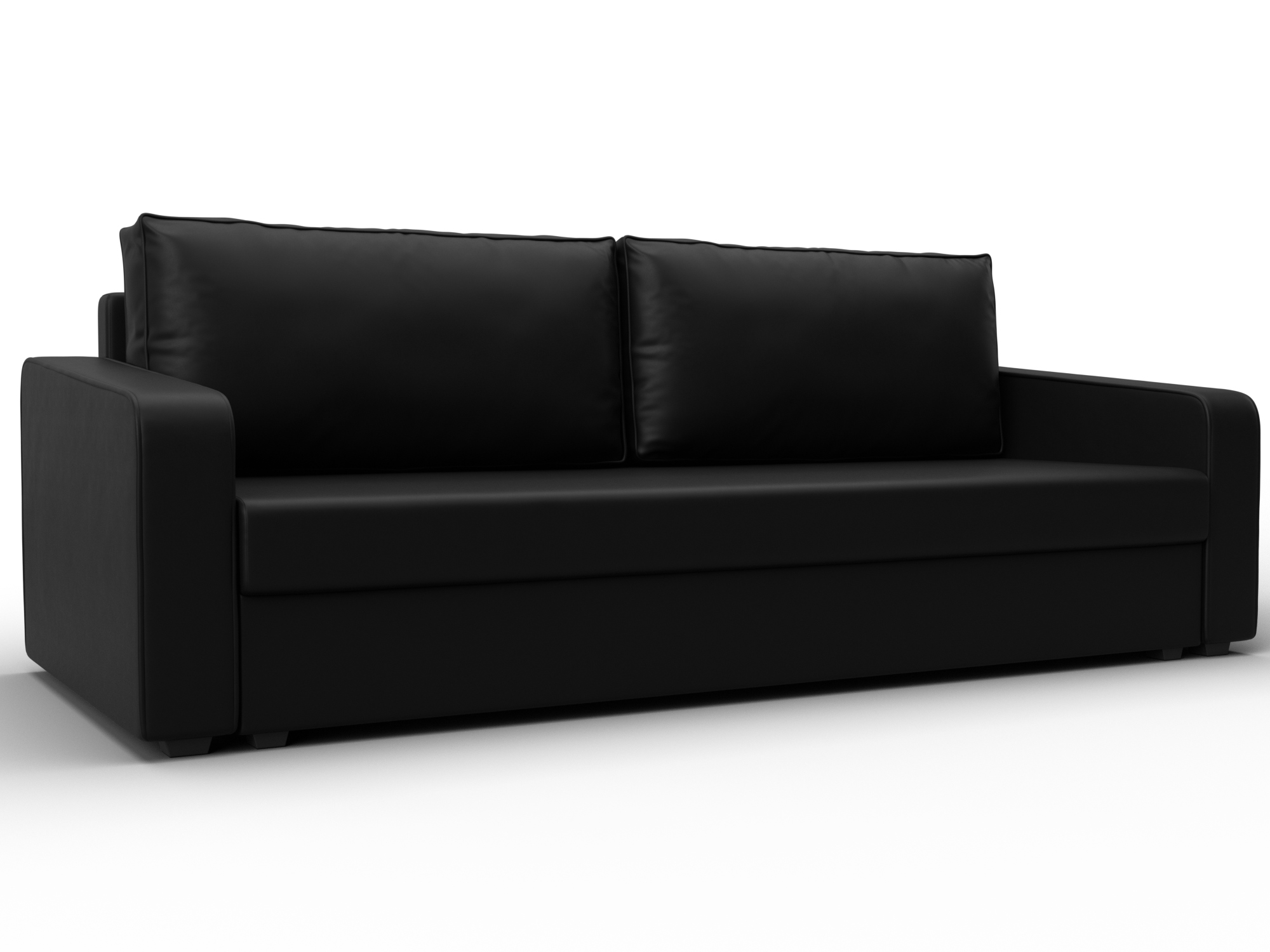 Диван прямой Лига-009 (черный)