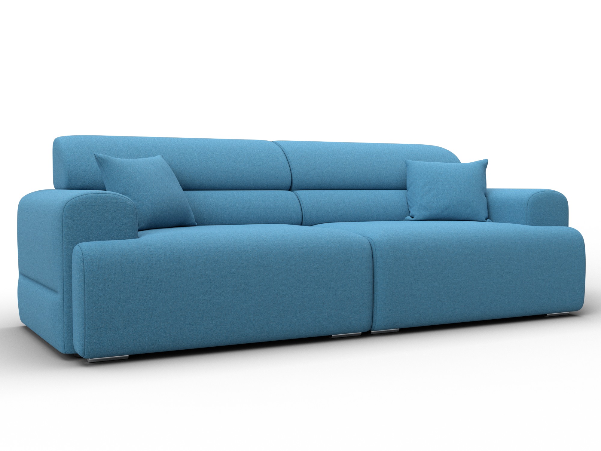 Диван прямой Лига-109 НПБ (амур 10 голубой)