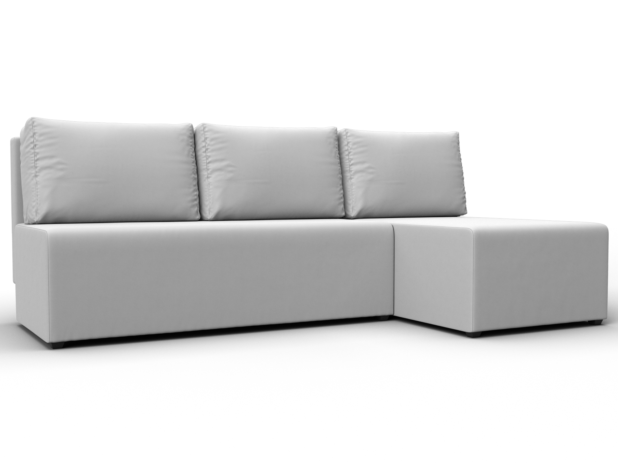 Диван угловой Поло правый угол (белый)