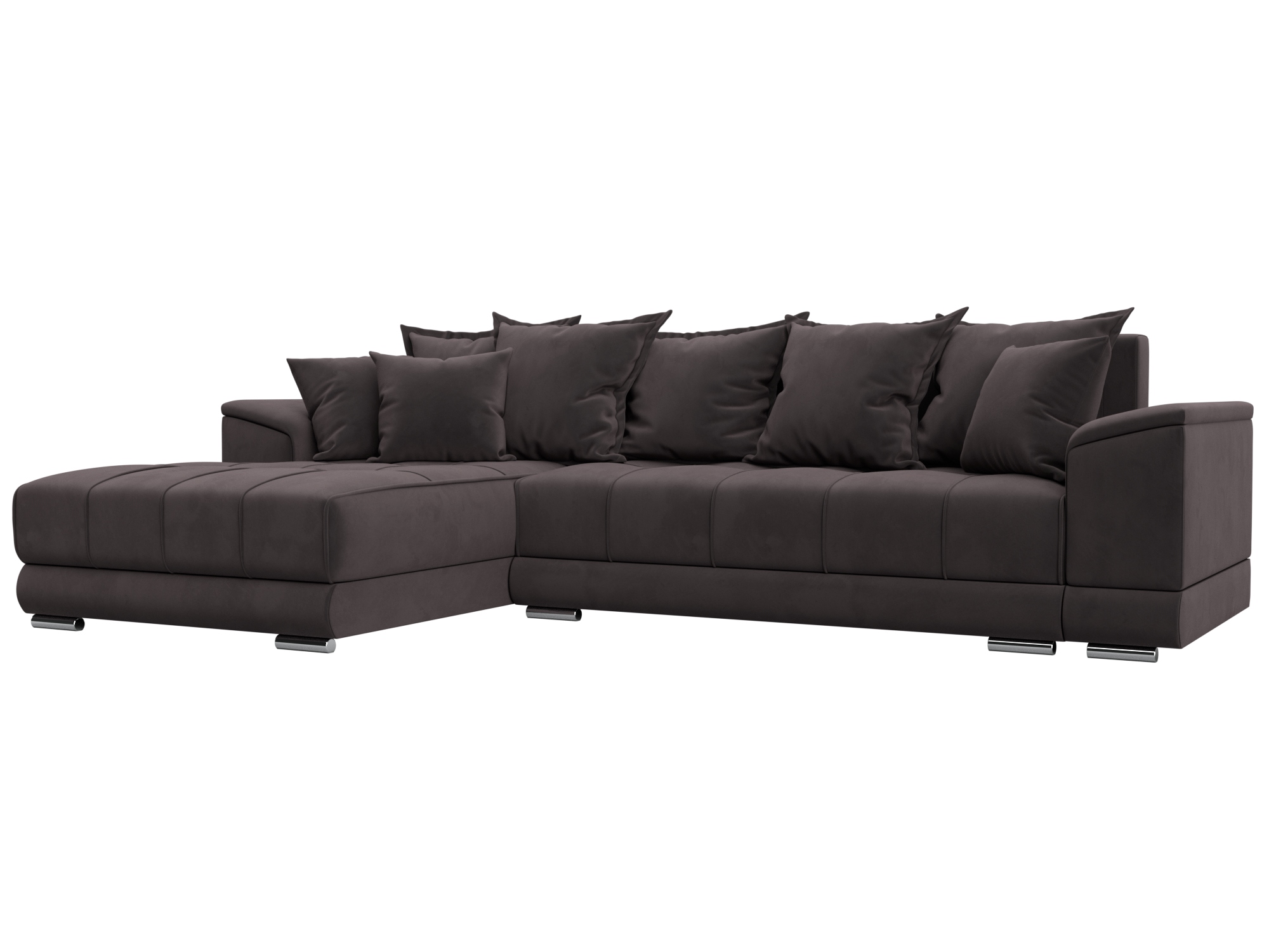 Диван угловой НордСтар левый угол (коричневый) Диван угловой НордСтар левый угол (коричневый)