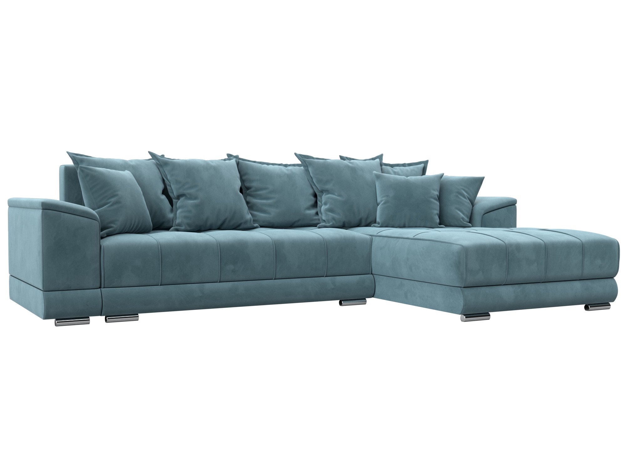 Диван угловой НордСтар правый угол (бирюзовый) Диван угловой НордСтар правый угол (бирюзовый)