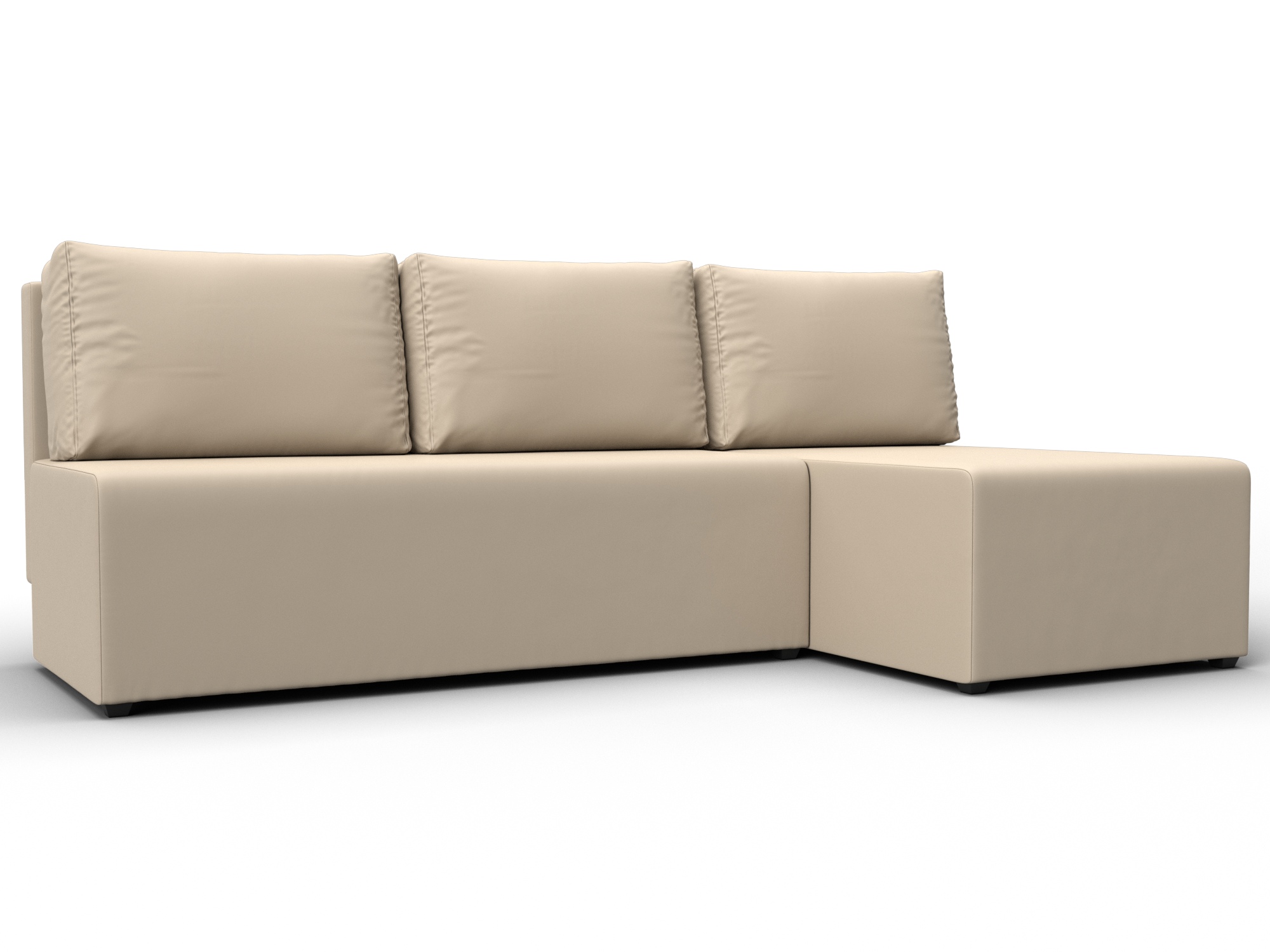 Диван угловой Поло правый угол (бежевый)