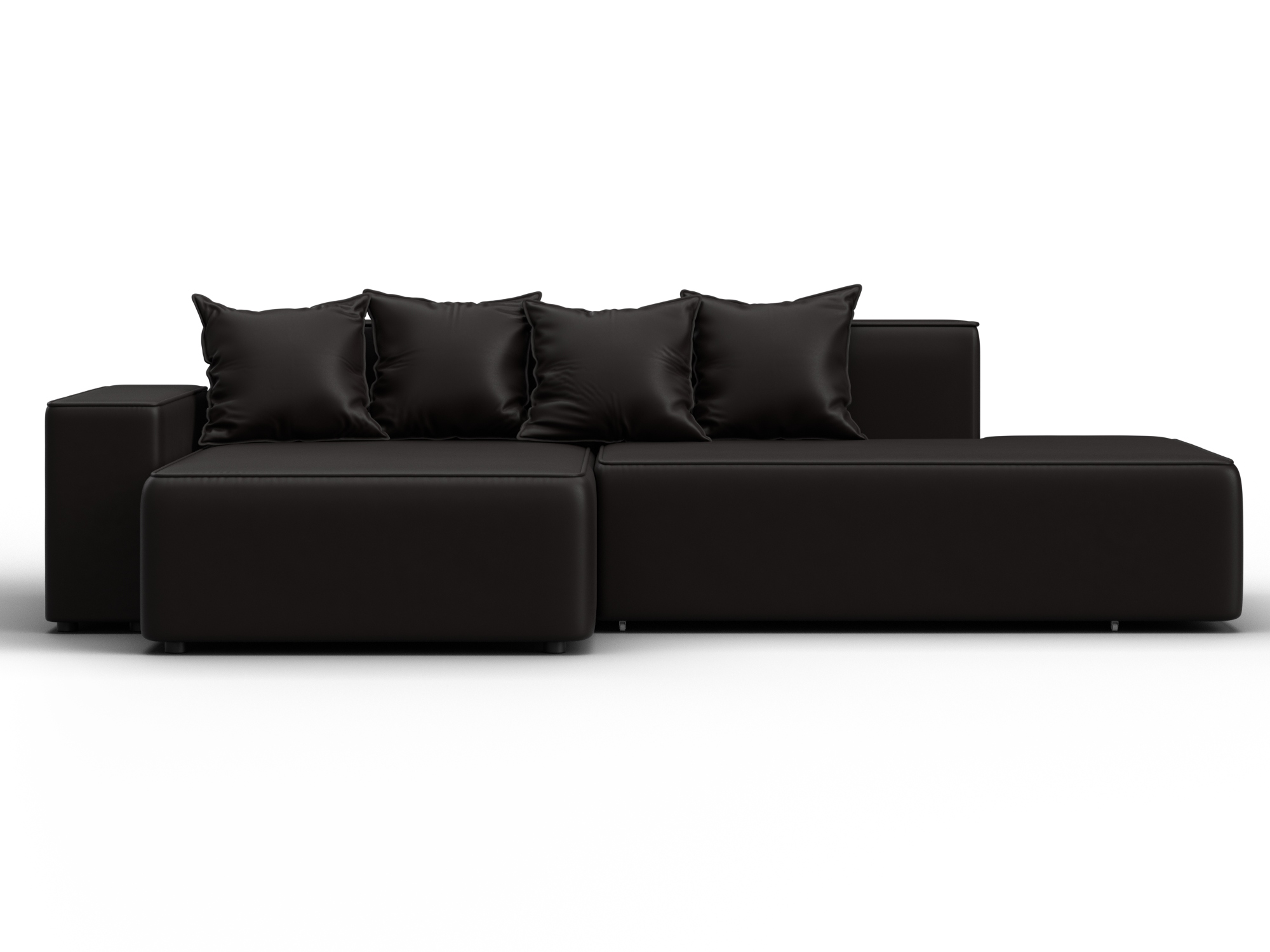 Диван угловой Лига-079 угол левый (grifon 12 коричневый)