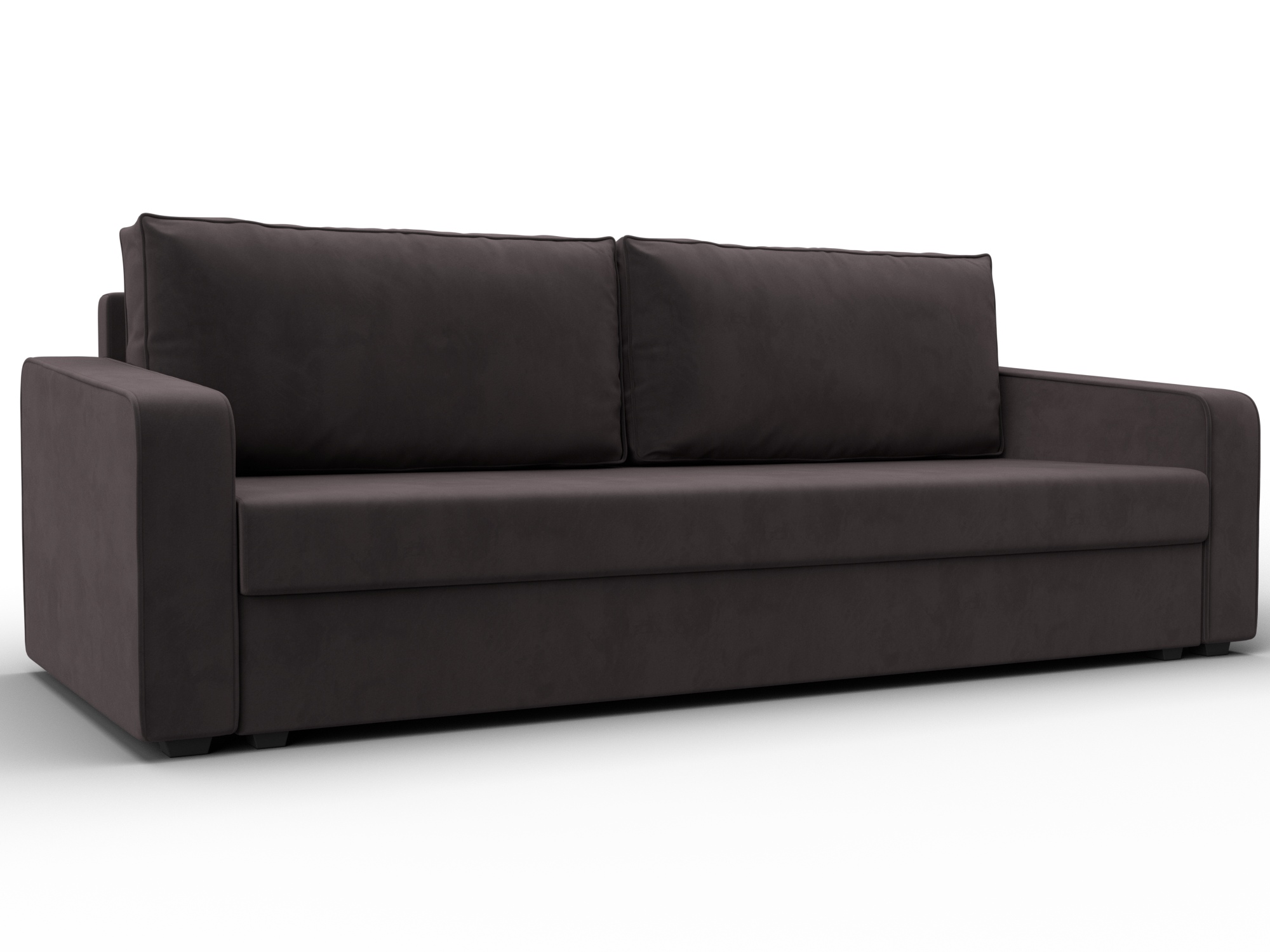 Диван прямой Лига-009 (коричневый)