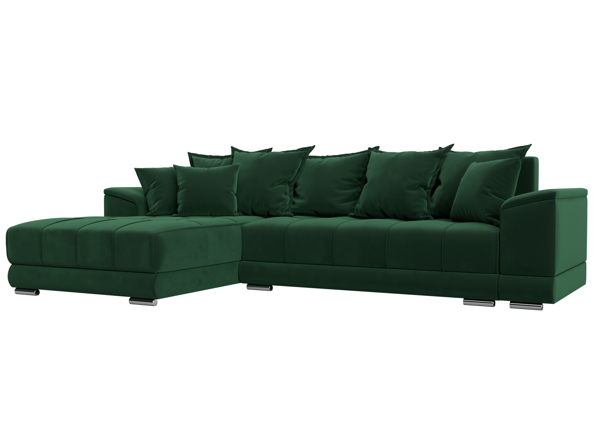 Диван угловой НордСтар левый угол (зеленый)