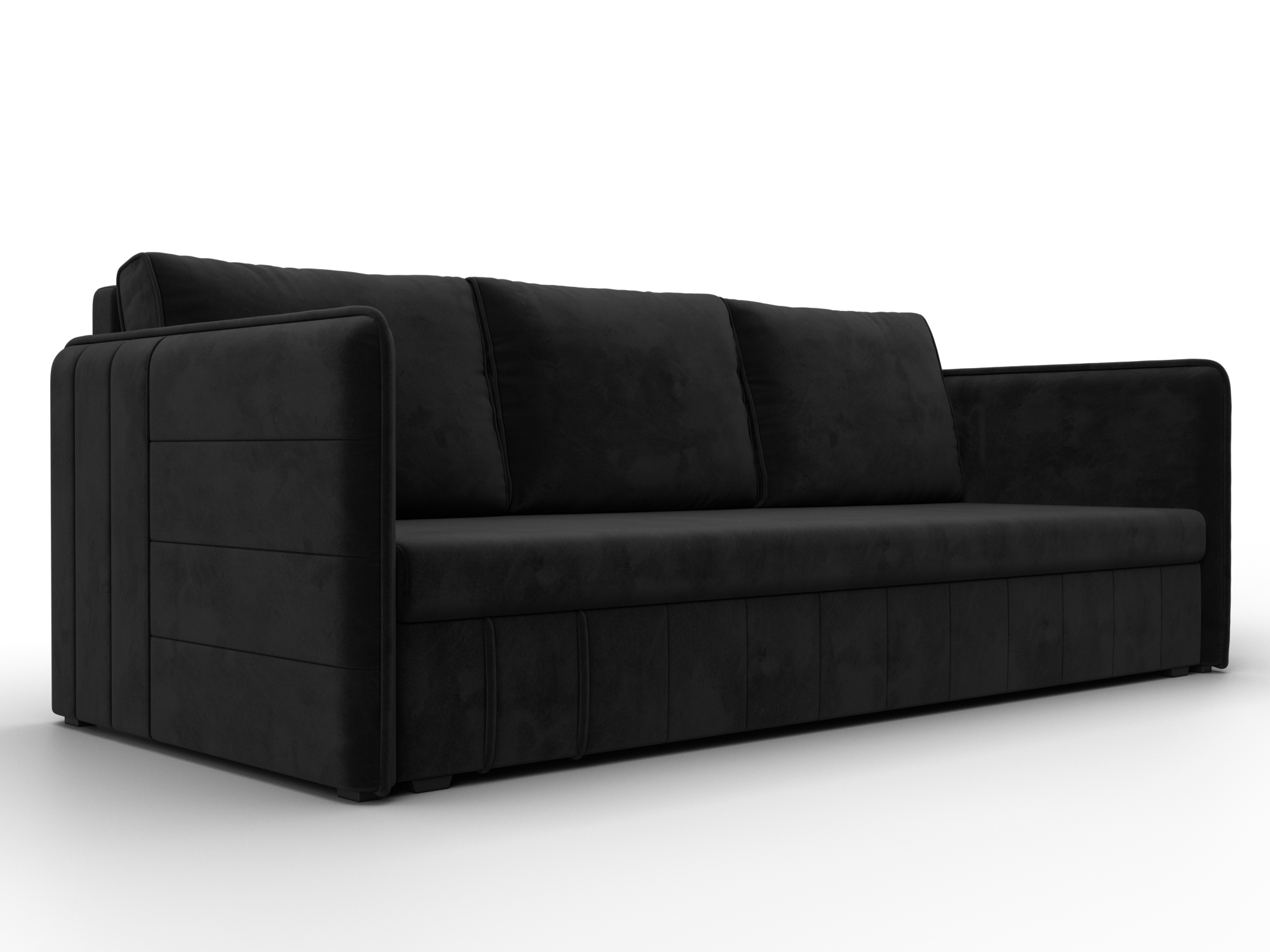 Диван прямой Слим (черный)