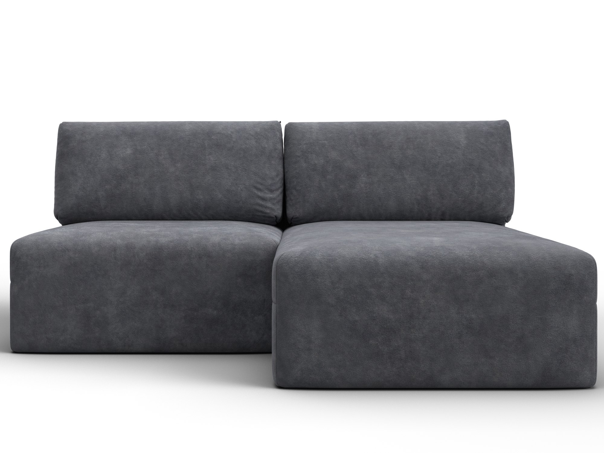 Диван угловой модульный Лига-060 НПБ угол универсальный (brut 16 темно-серый)