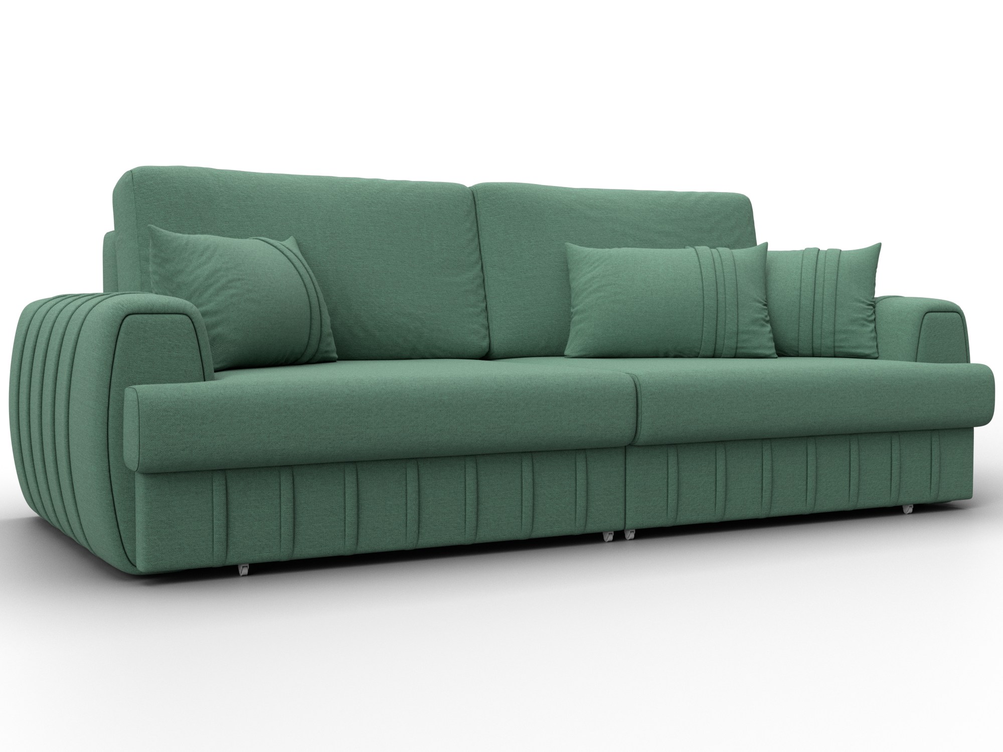 Диван прямой Лига-057 НПБ (амур 11 зеленый)